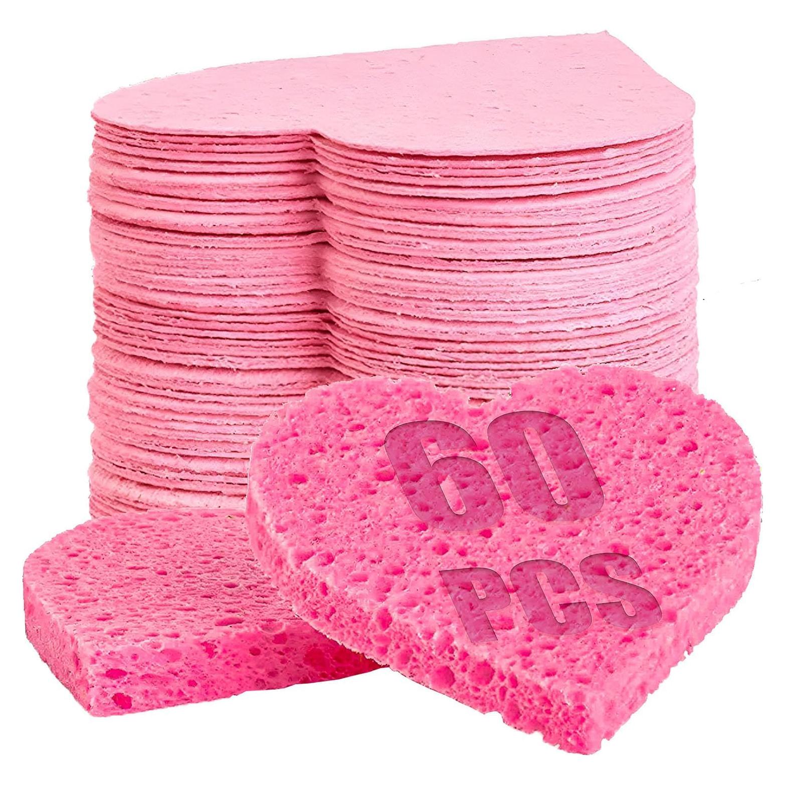 Esponjas Faciales Comprimidas GreenBoll 60 Unidades Naturales