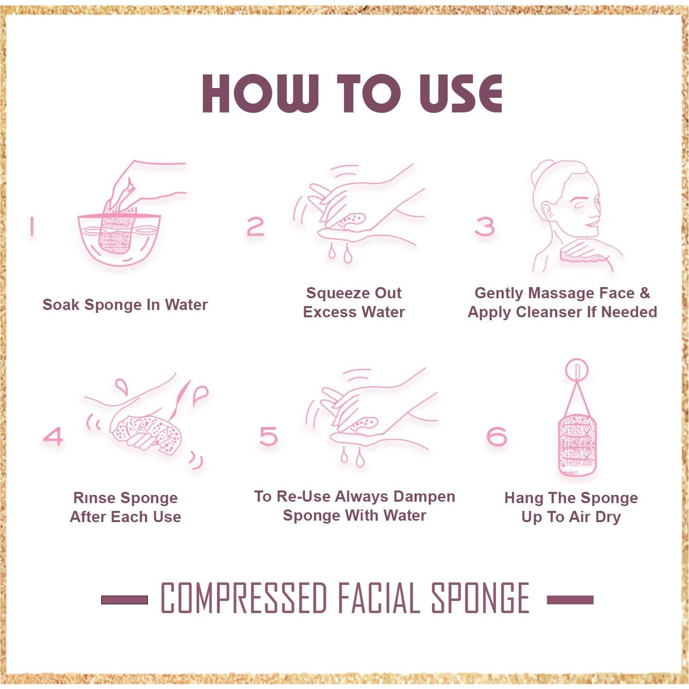 Esponjas Faciales Comprimidas GreenBoll 60 Unidades Naturales