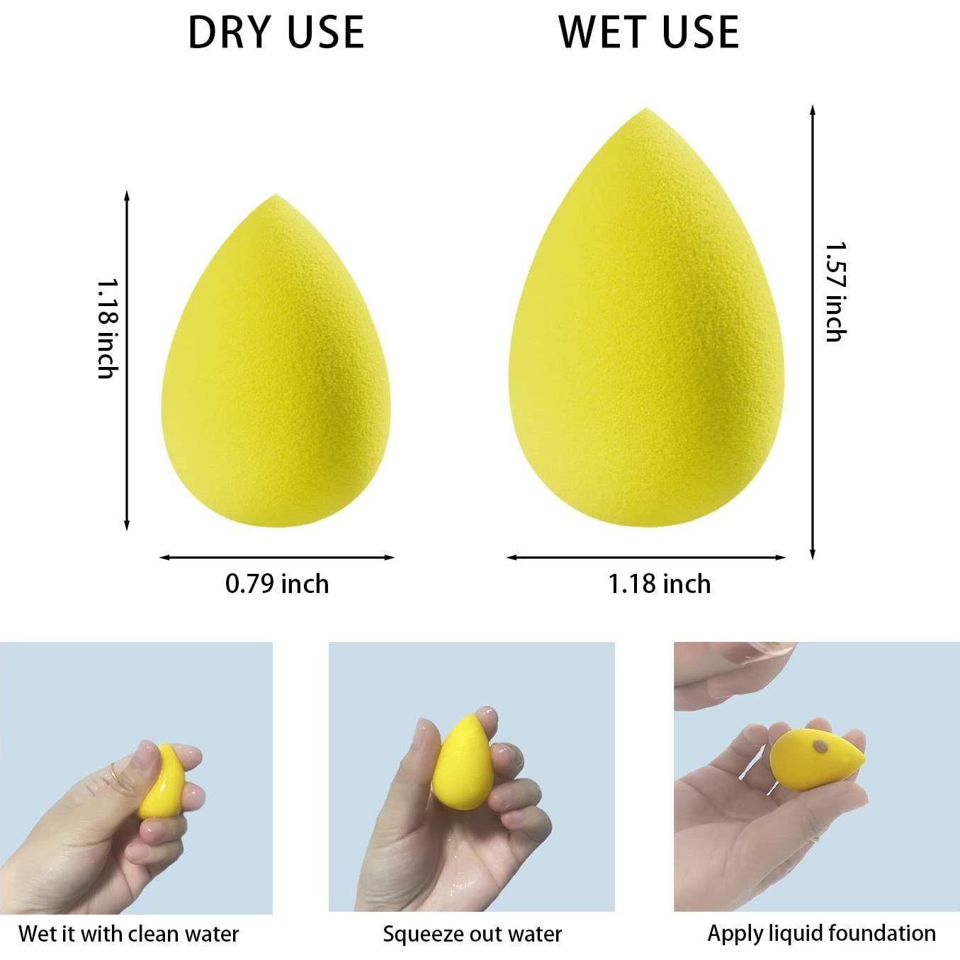 Set de 30 Esponjas de Maquillaje Mini GFOUNS Multicolores