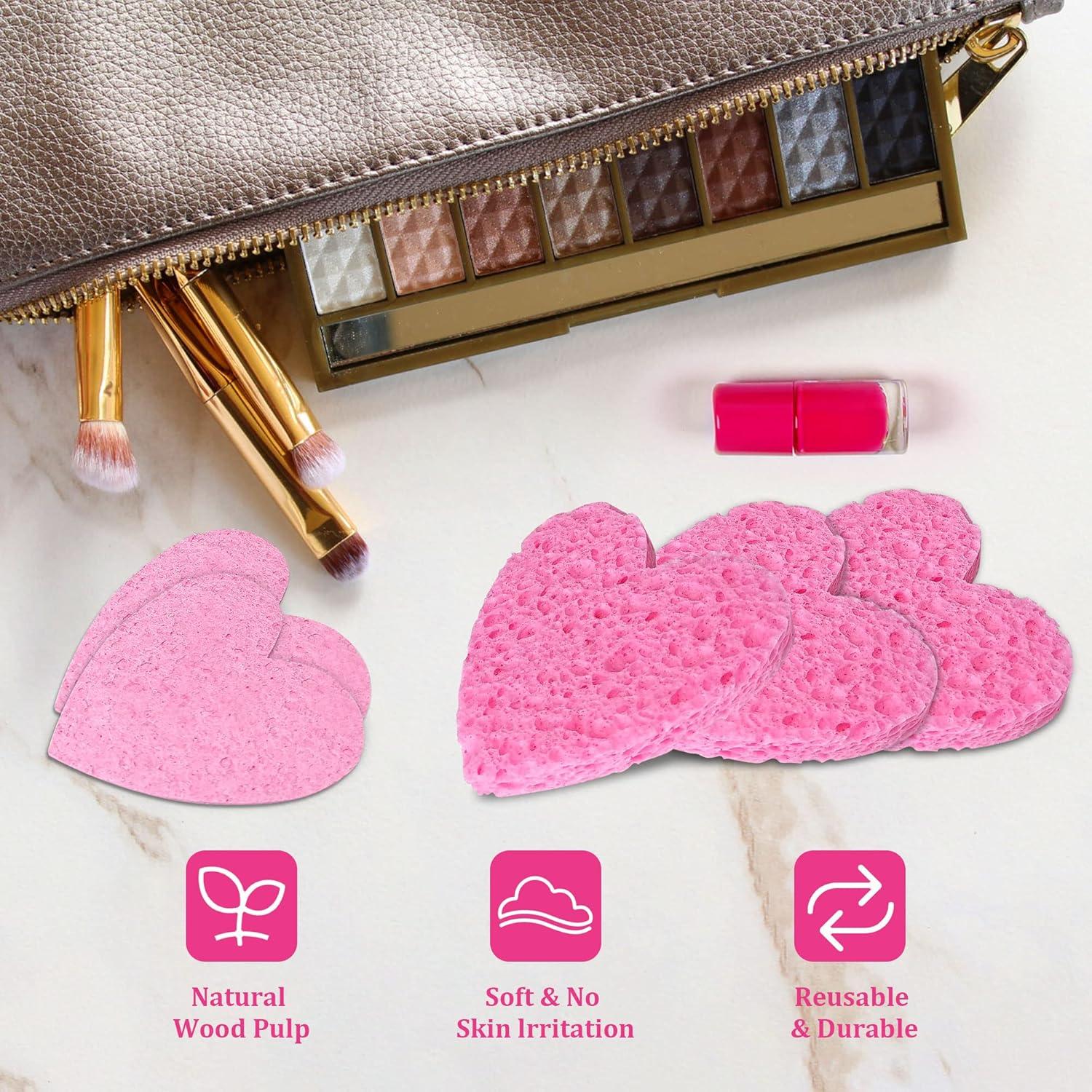 Esponjas Faciales Comprimidas KICKLEEN 50 Piezas Rosa