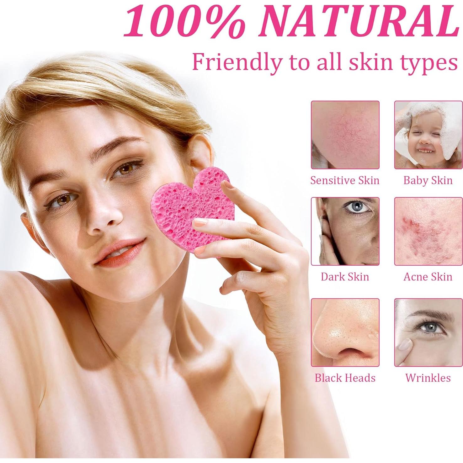 Esponjas Faciales Comprimidas KICKLEEN 50 Piezas Rosa