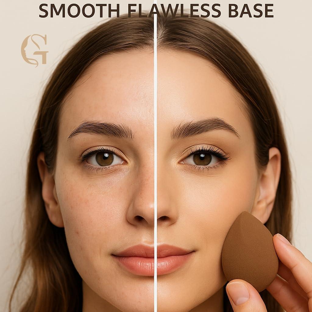 Juego de Esponjas de Maquillaje GOERTI 14 Piezas Reutilizables