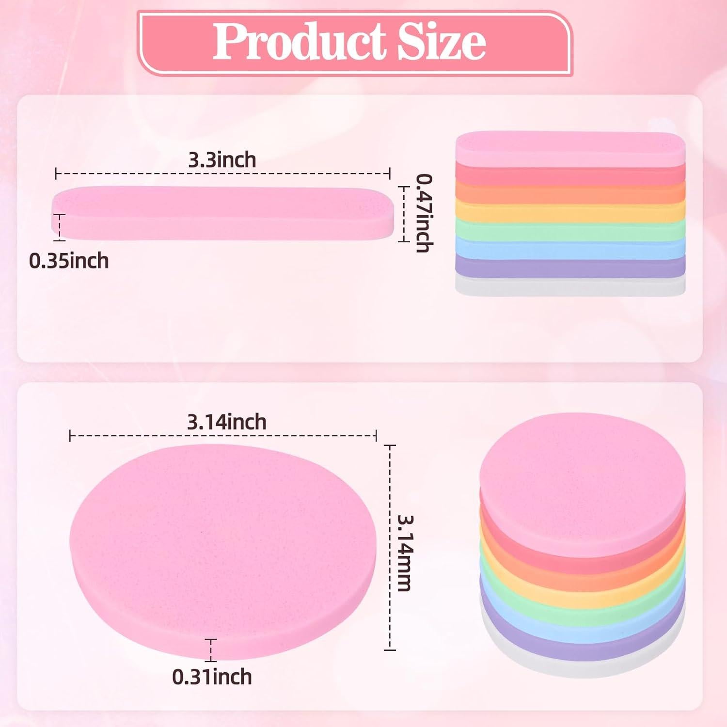 1080 Esponjas Faciales Comprimidas ToiULik - Limpieza y Exfoliación