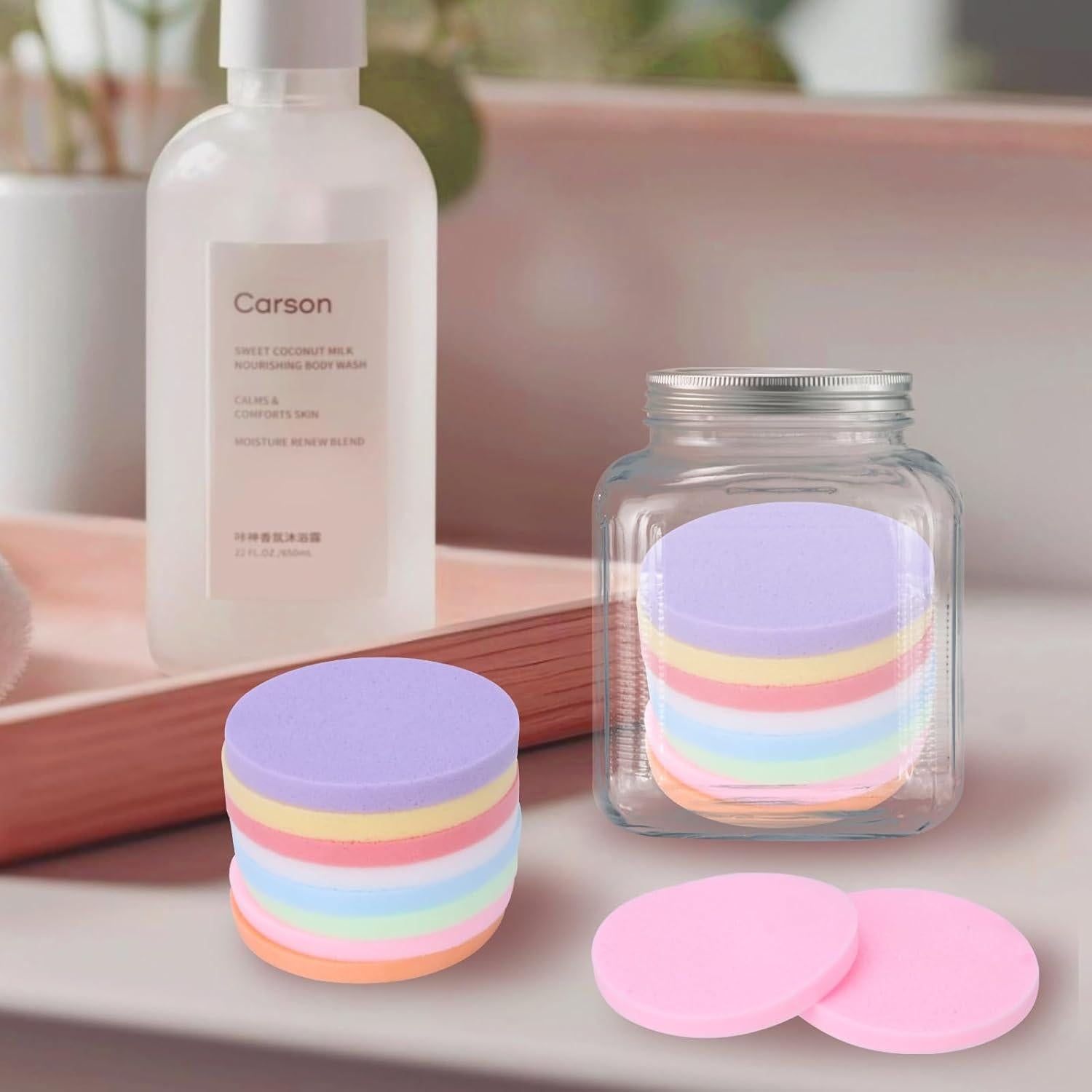 1080 Esponjas Faciales Comprimidas ToiULik - Limpieza y Exfoliación