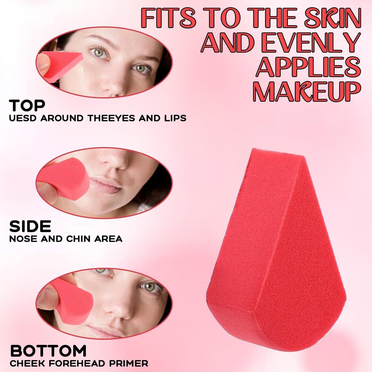 16 Esponjas de Maquillaje JIYIN Multicolor Alta Densidad