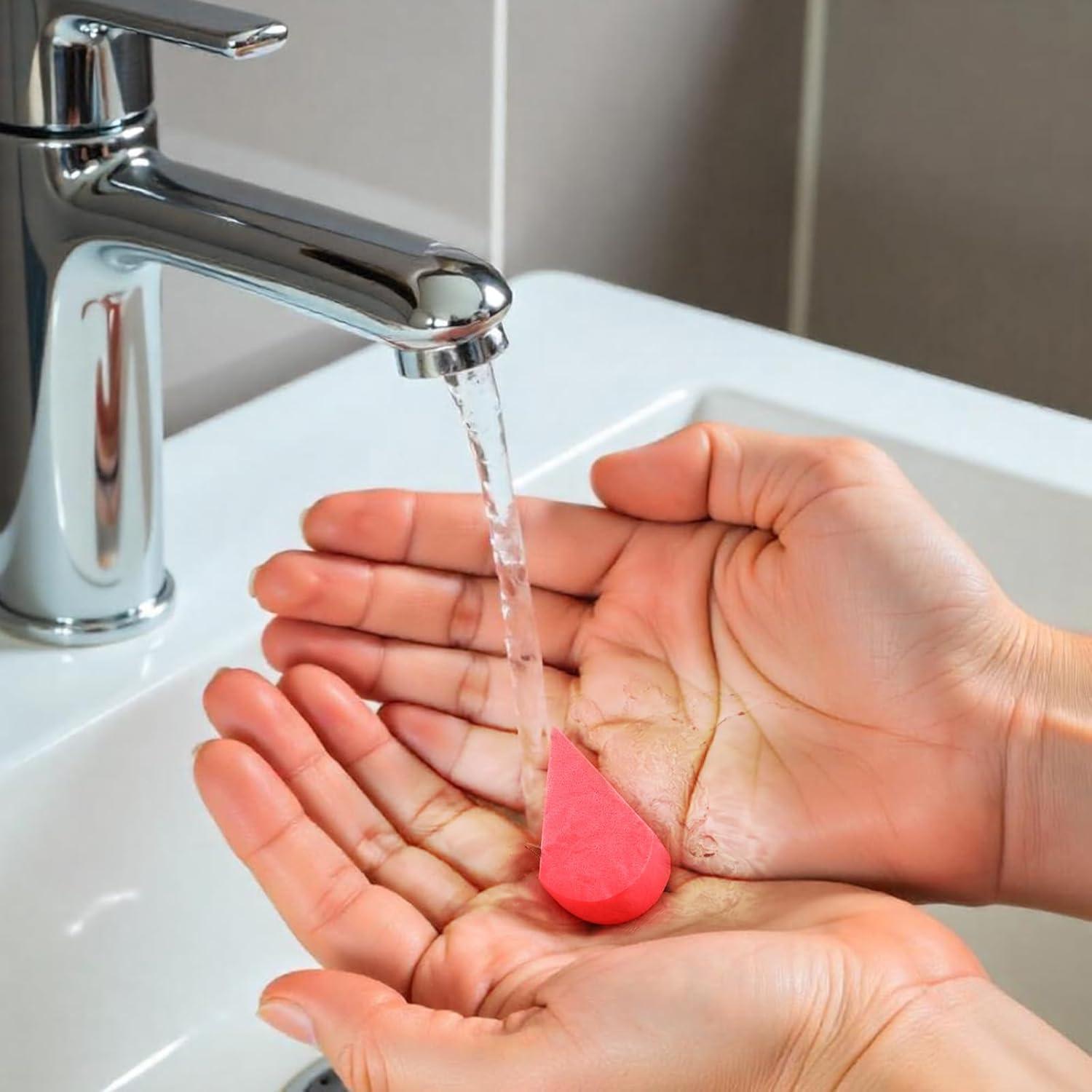 16 Esponjas de Maquillaje JIYIN Multicolor Alta Densidad