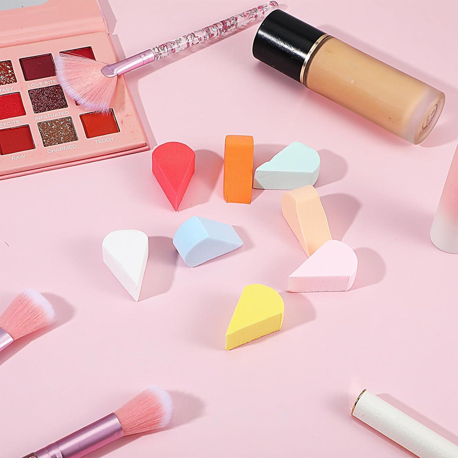 16 Esponjas de Maquillaje JIYIN Multicolor Alta Densidad