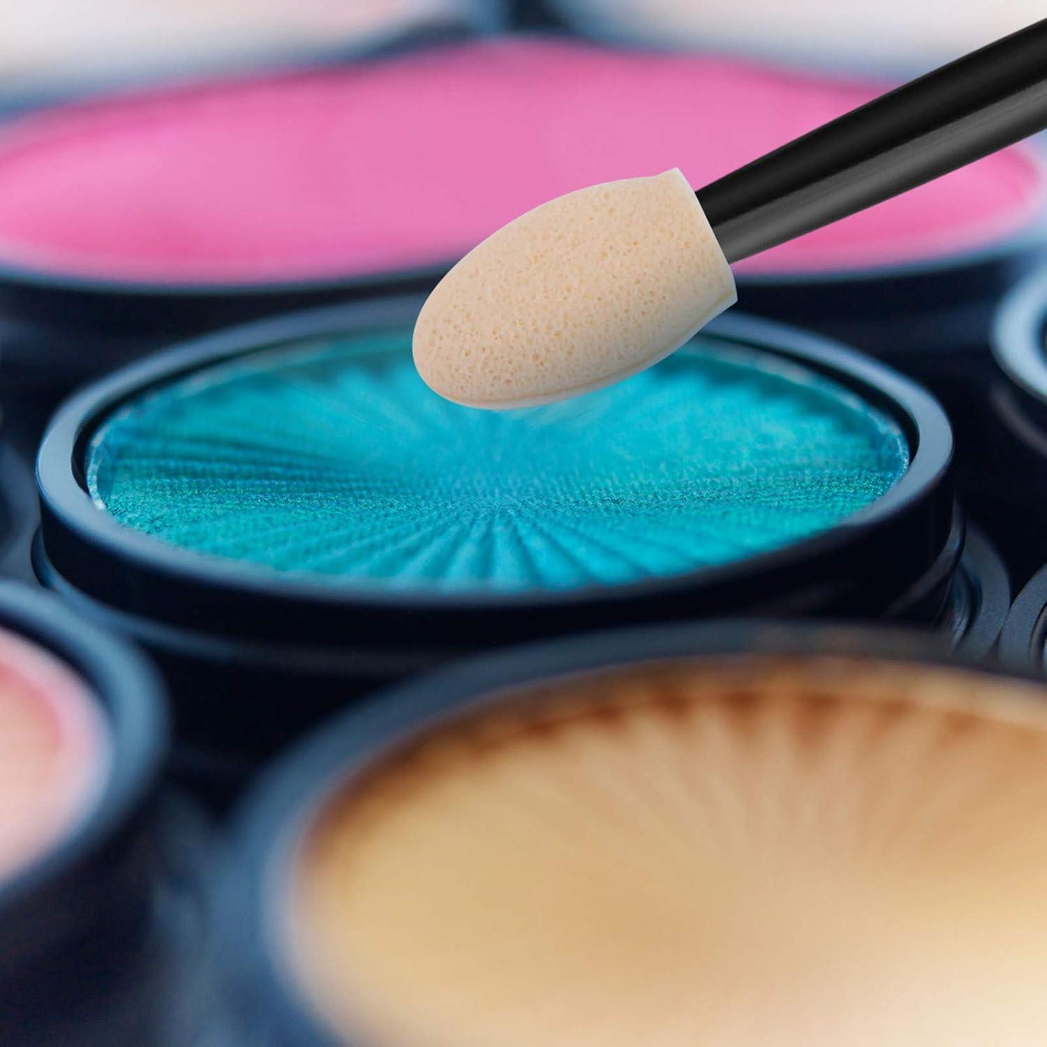 Aplicadores de Sombra de Ojos Desechables Cuttte 120 Pcs Negro