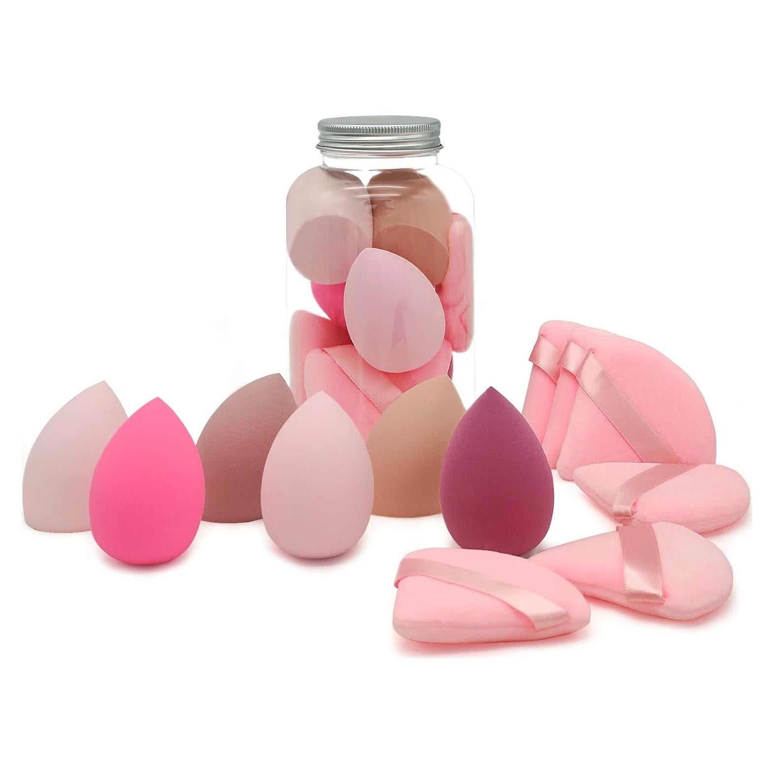 Set de Esponjas de Maquillaje Scartink 12 Piezas Multicolor 7 cm