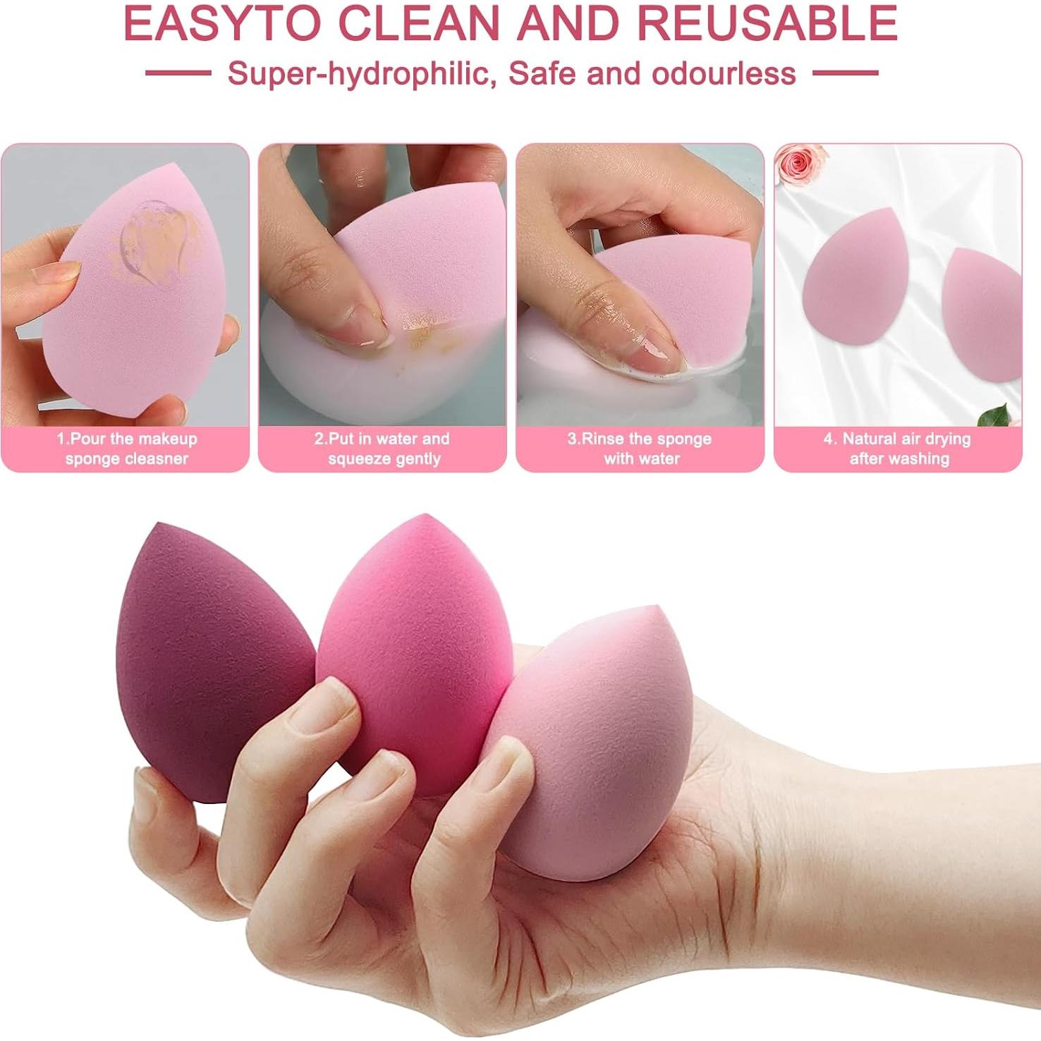 Set de Esponjas de Maquillaje Scartink 12 Piezas Multicolor 7 cm