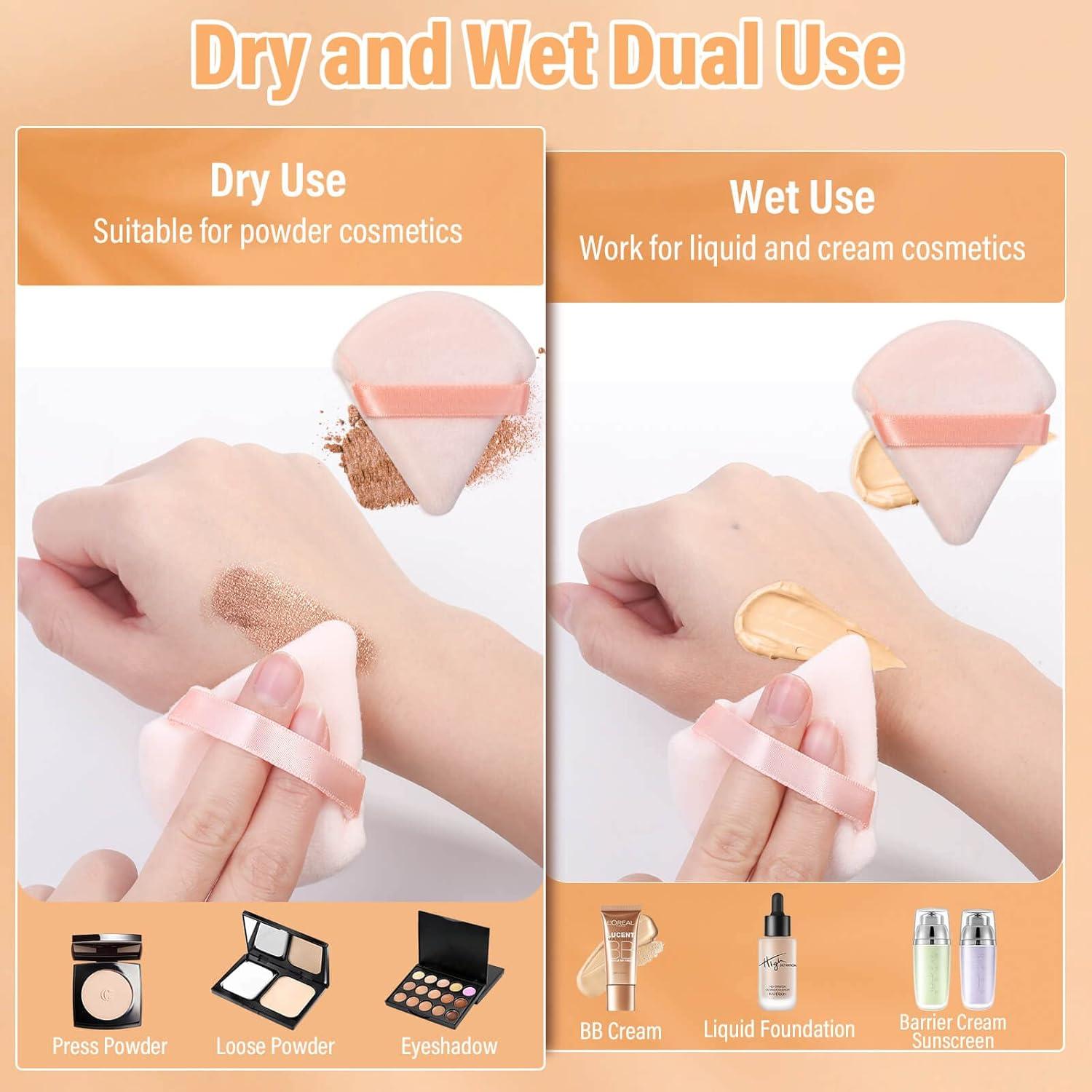 20 Esponjas de Maquillaje Triangulares Thriller - Multicolores