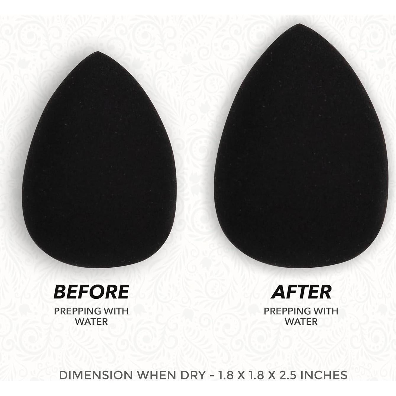 Esponja de Belleza ForPro Expert Vegana Negra 4.6cm