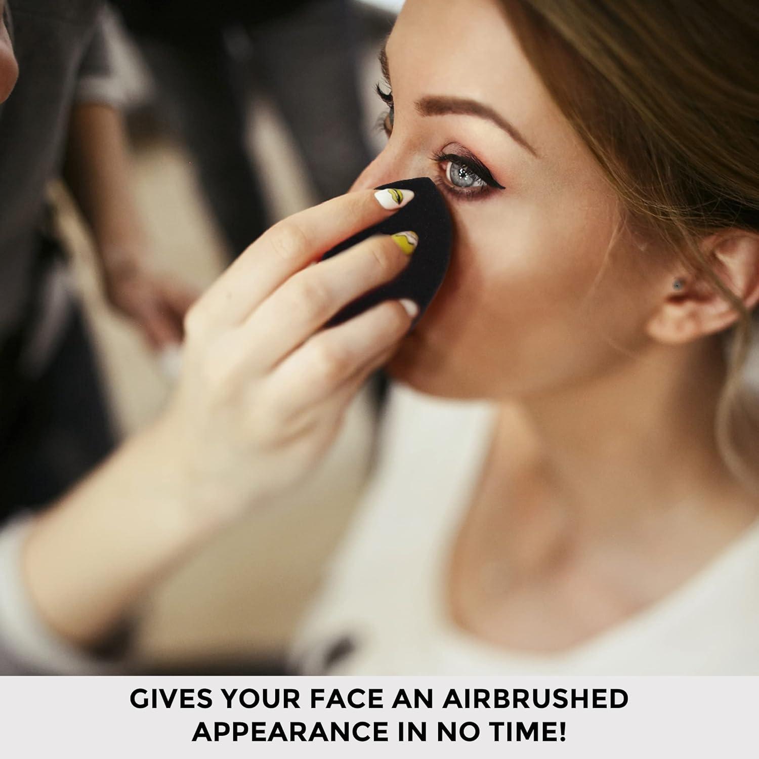 Esponja de Belleza ForPro Expert Vegana Negra 4.6cm