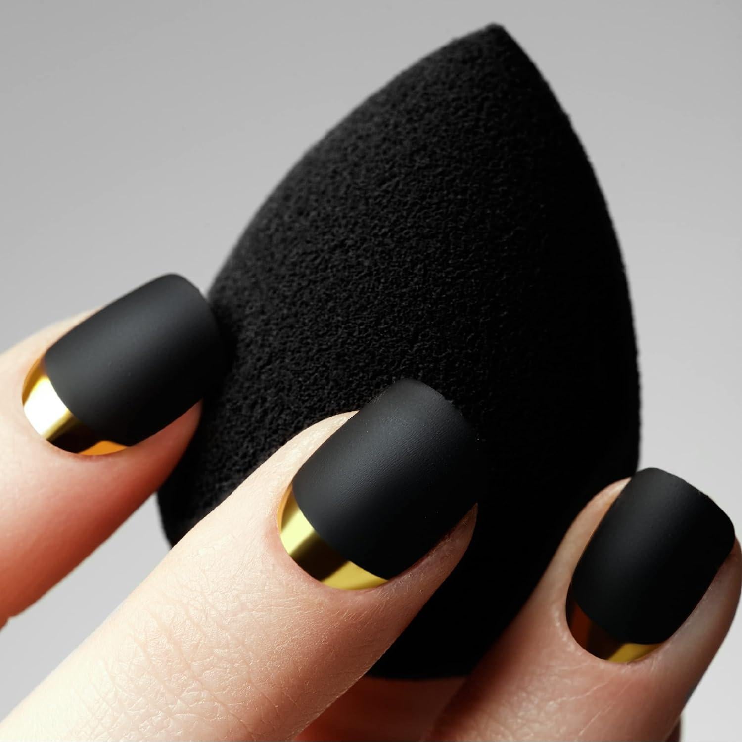 Esponja de Belleza ForPro Expert Vegana Negra 4.6cm