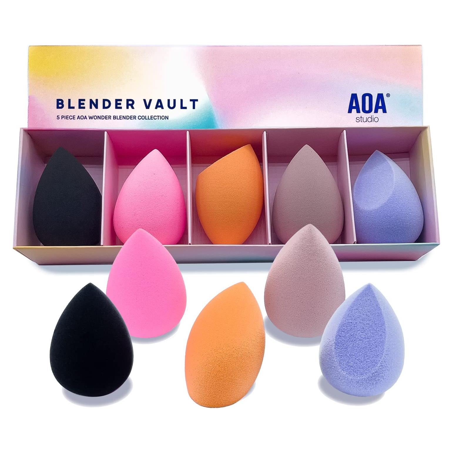 Set de 5 Esponjas de Maquillaje AOA Beauty Libre de Látex