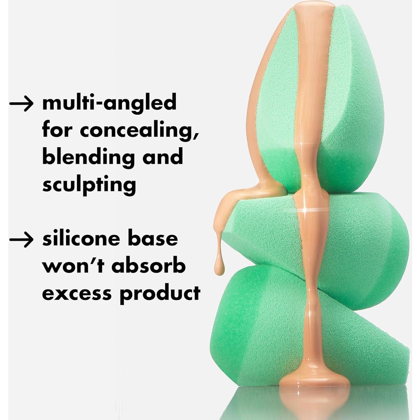 Esponja de Silicona Angulada e.l.f. para Rostro 1 Cuenta