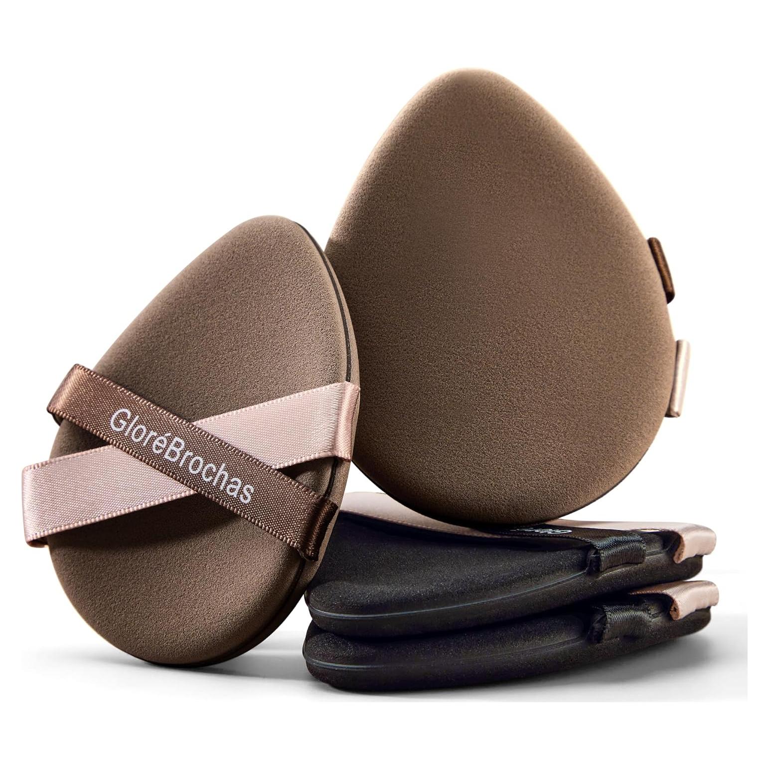 Juego de Esponjas de Maquillaje GloréBrochas 4PCS PU Sin Látex