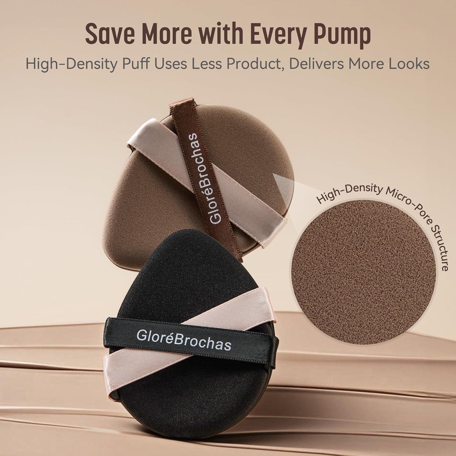 Juego de Esponjas de Maquillaje GloréBrochas 4PCS PU Sin Látex