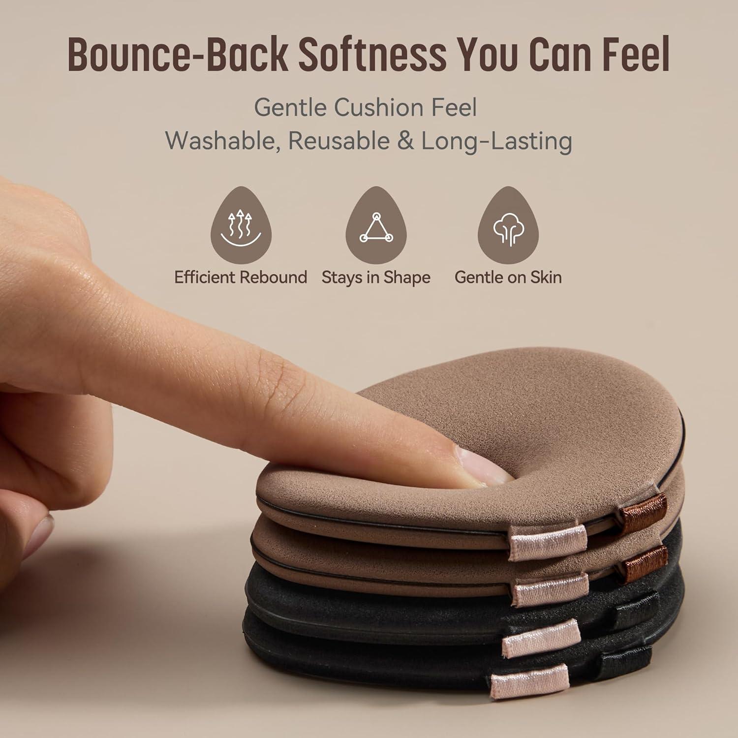 Juego de Esponjas de Maquillaje GloréBrochas 4PCS PU Sin Látex