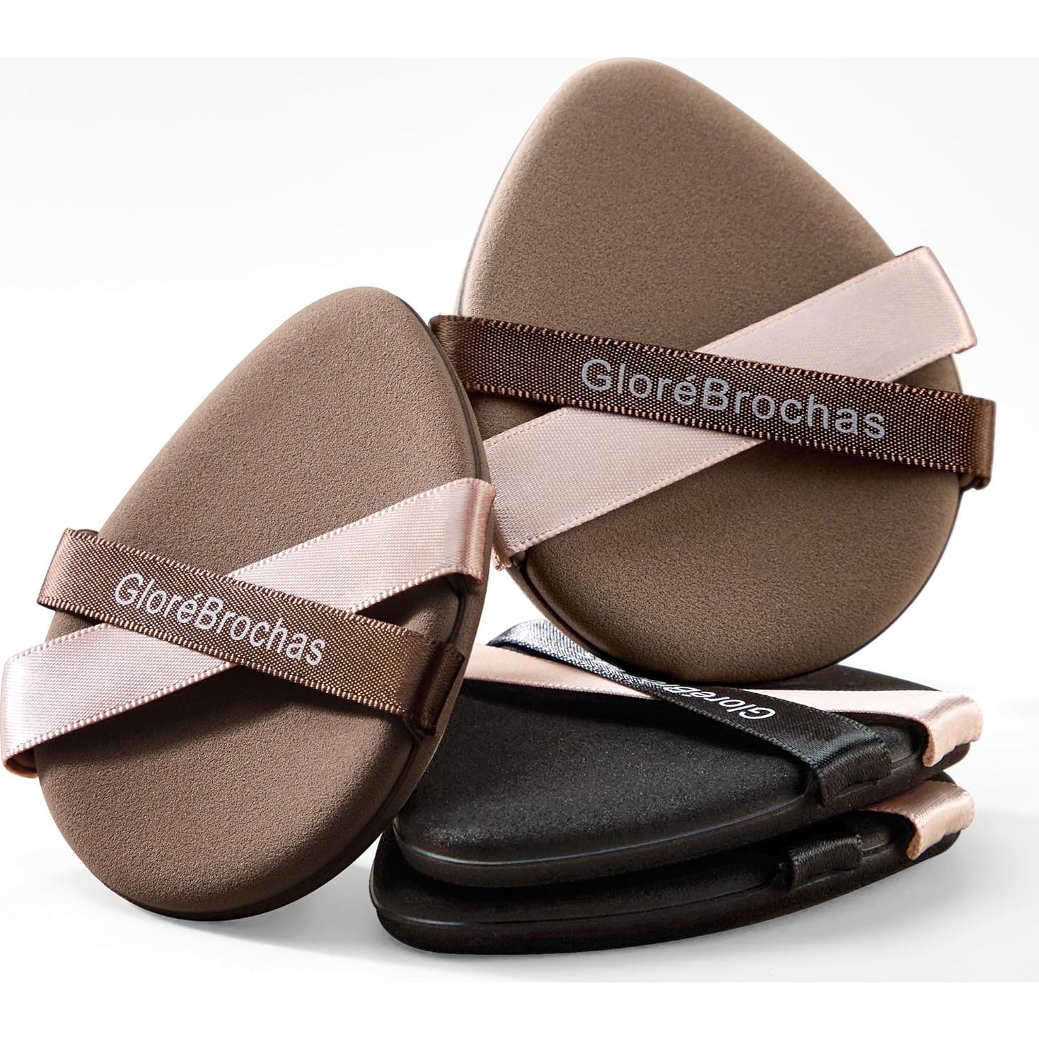 Juego de Esponjas de Maquillaje GloréBrochas 4PCS PU Sin Látex