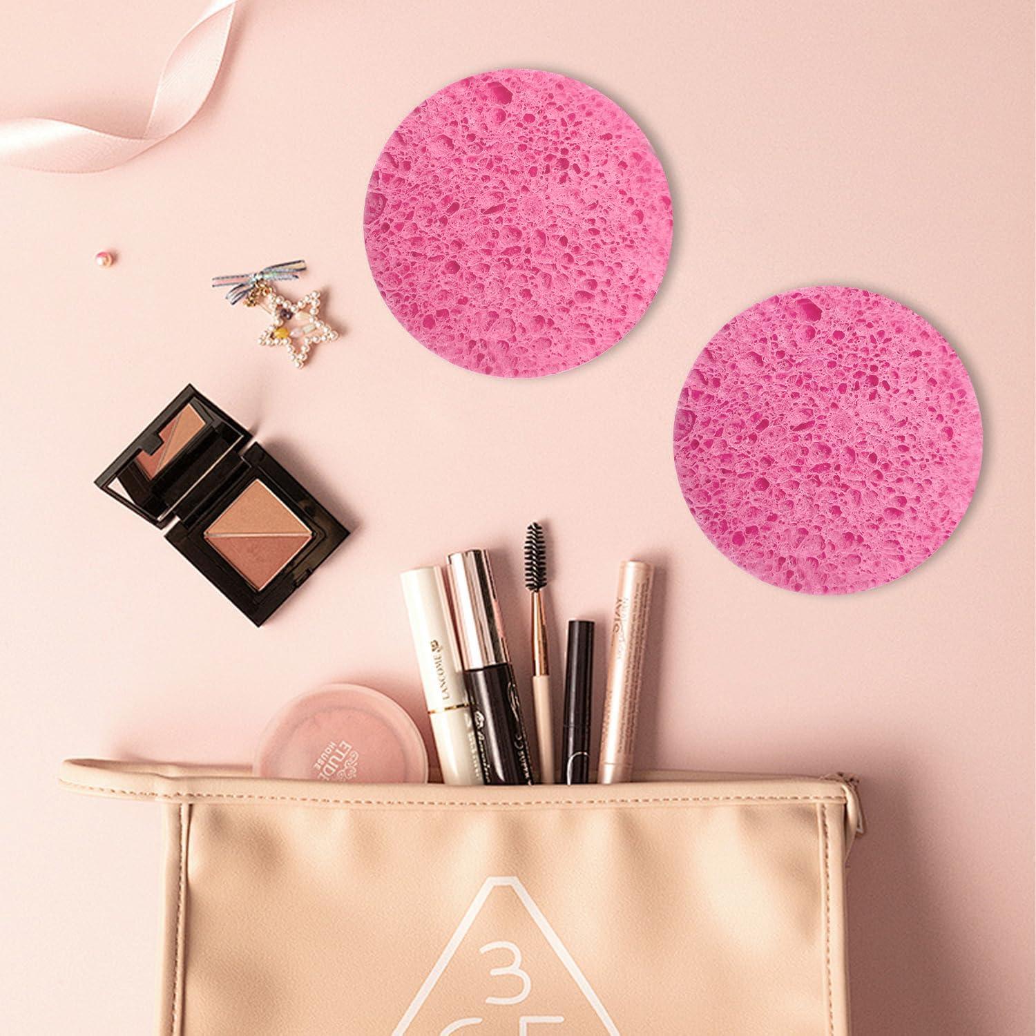 Esponjas Faciales Comprimidas Spunspon 50 Piezas Rosa 6cm