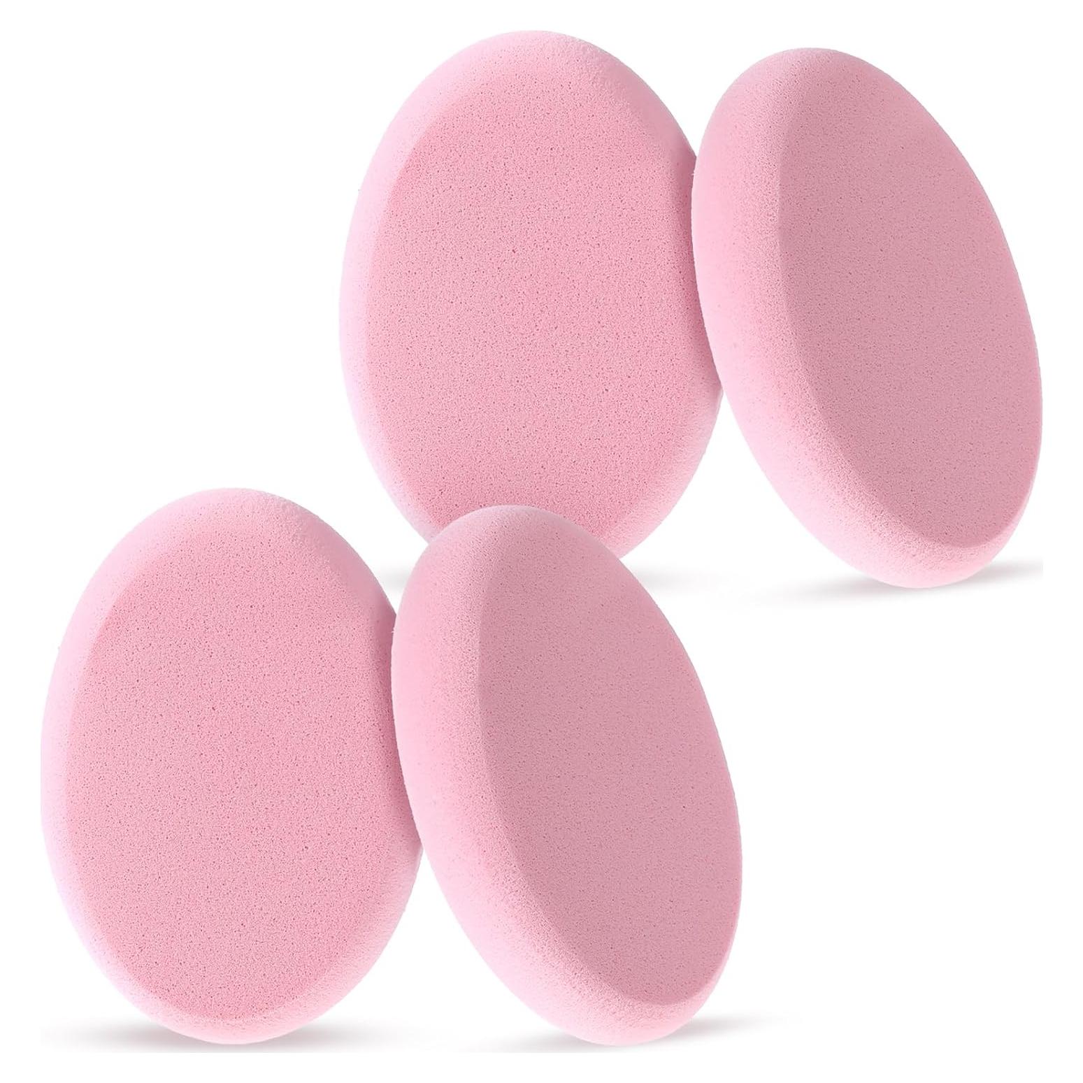Paquete de 4 Esponjas de Maquillaje SynHHergyx Rosa Ovaladas