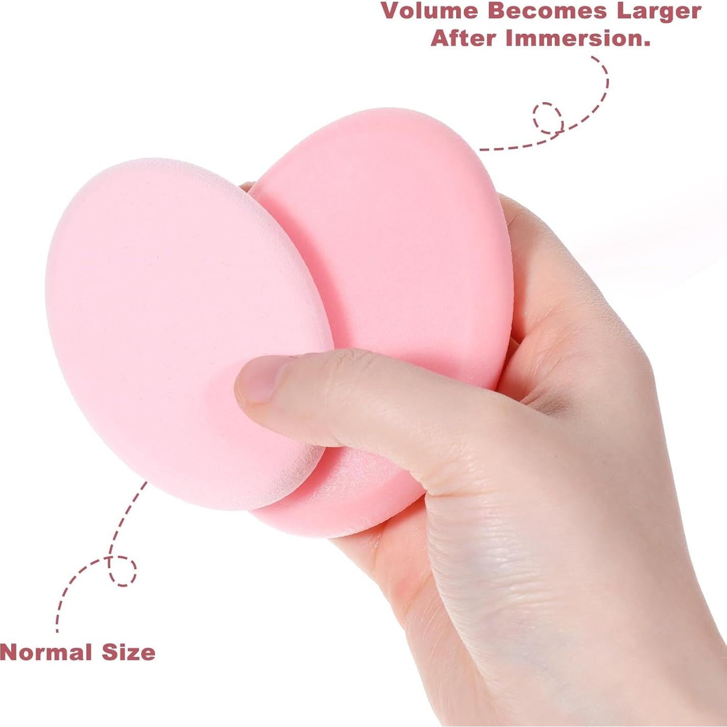 Paquete de 4 Esponjas de Maquillaje SynHHergyx Rosa Ovaladas