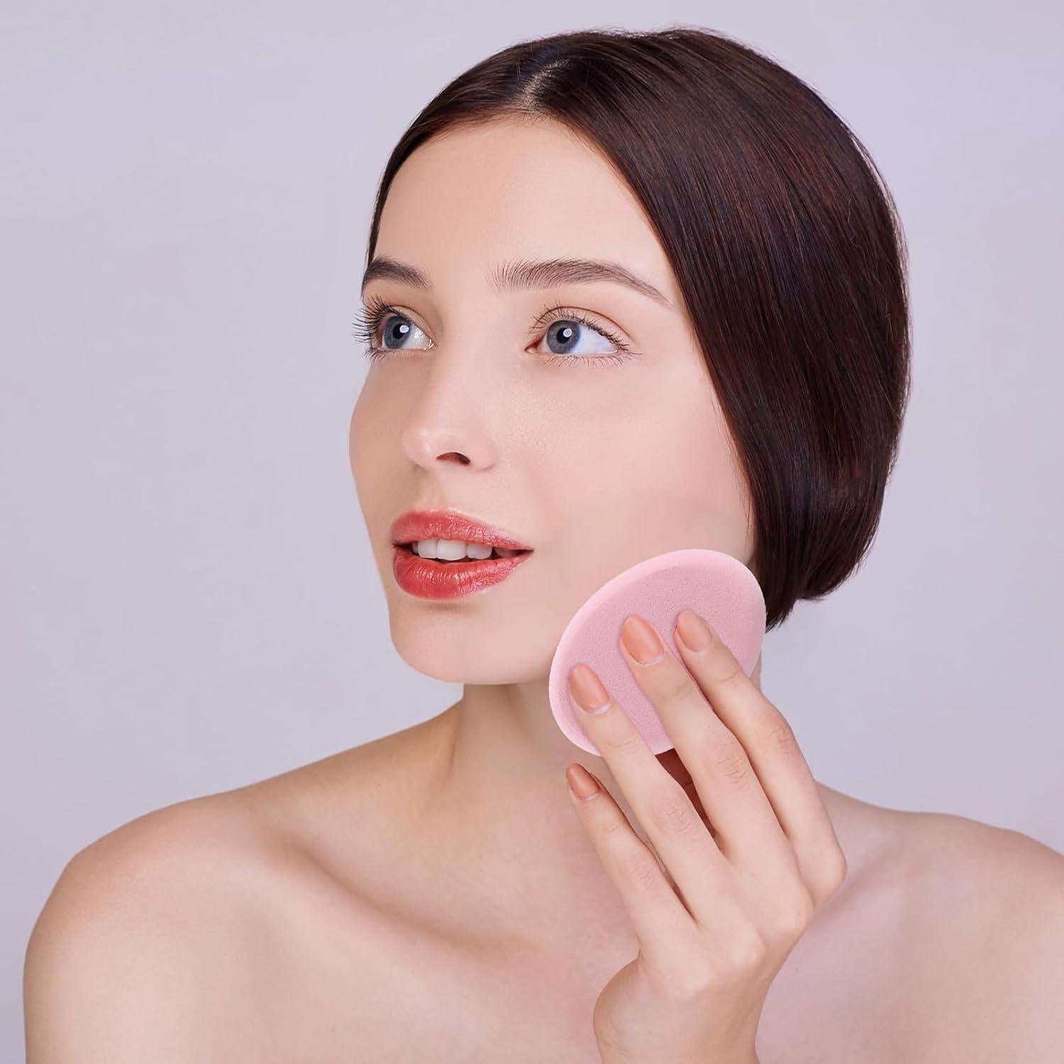 Paquete de 4 Esponjas de Maquillaje SynHHergyx Rosa Ovaladas