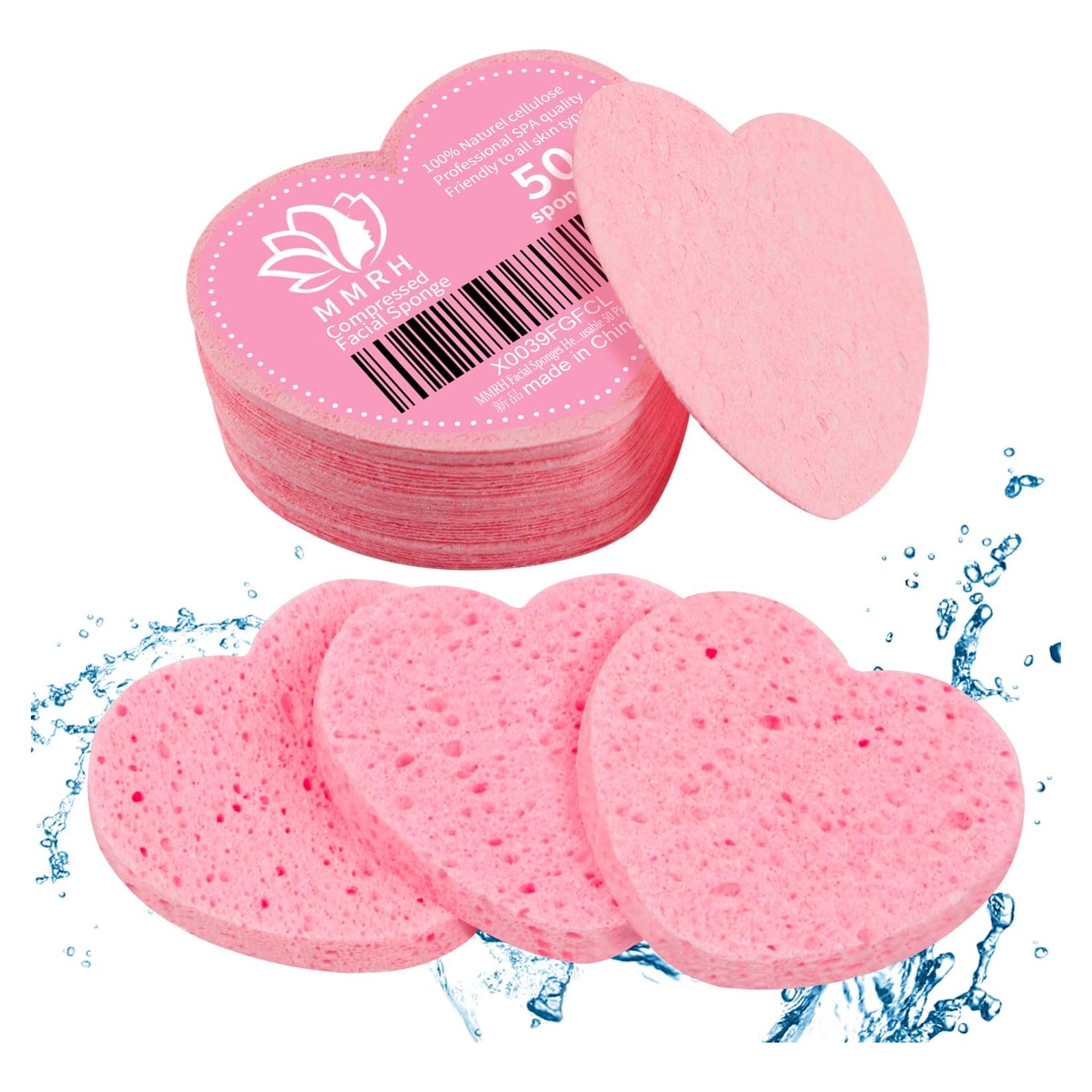 Esponjas Faciales Comprimidas MMRH - 50 Piezas Naturales