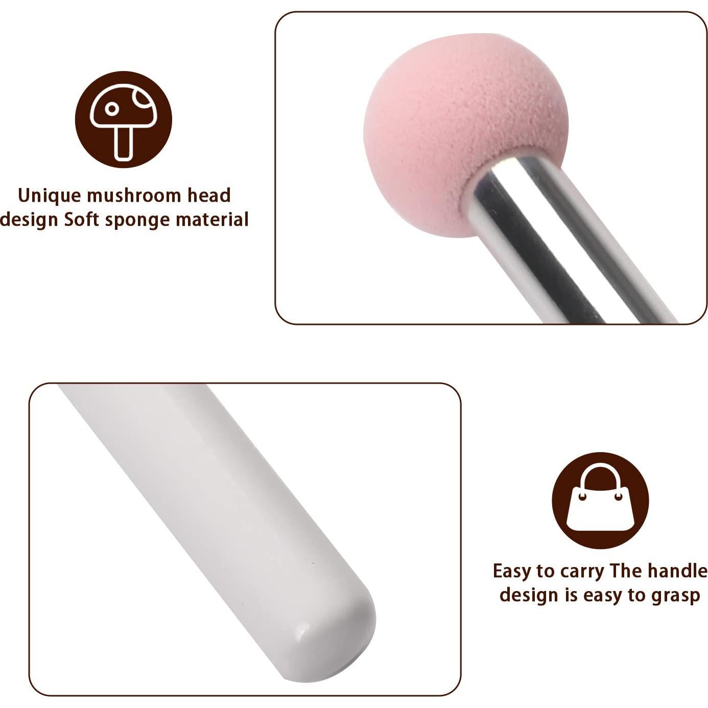 6 Esponjas de Maquillaje Sliverdew para Base y Corrector