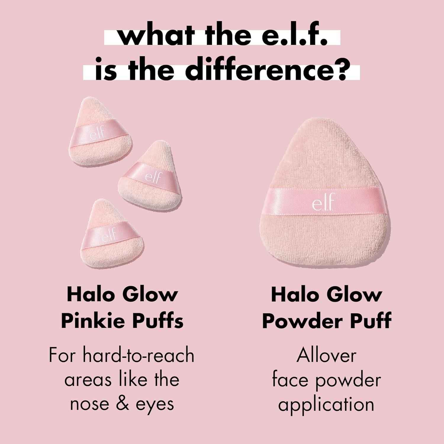 Puffs Mini para Maquillaje e.l.f. Halo Glow - Set de 3