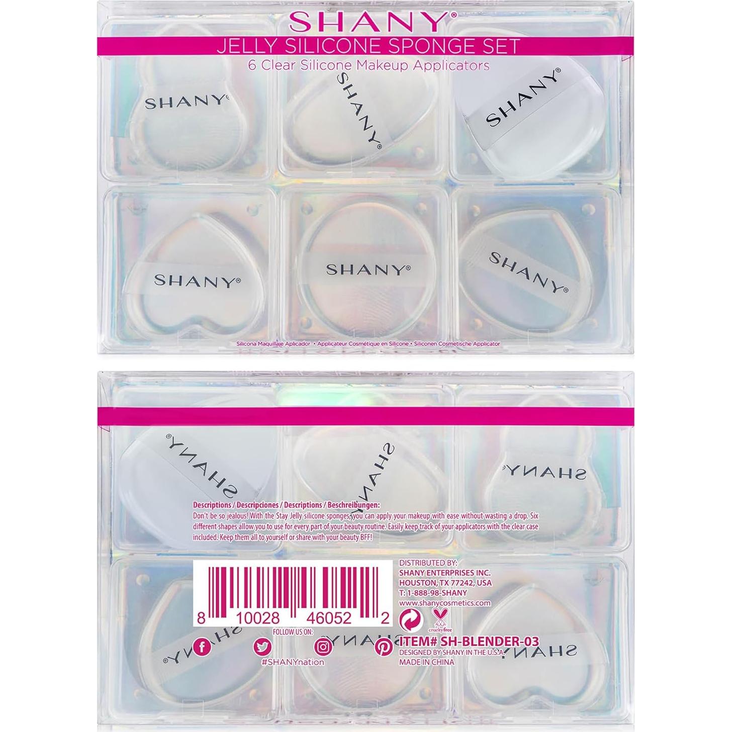 Conjunto de Esponjas de Silicona SHANY - 6 Aplicadores No Absorbentes