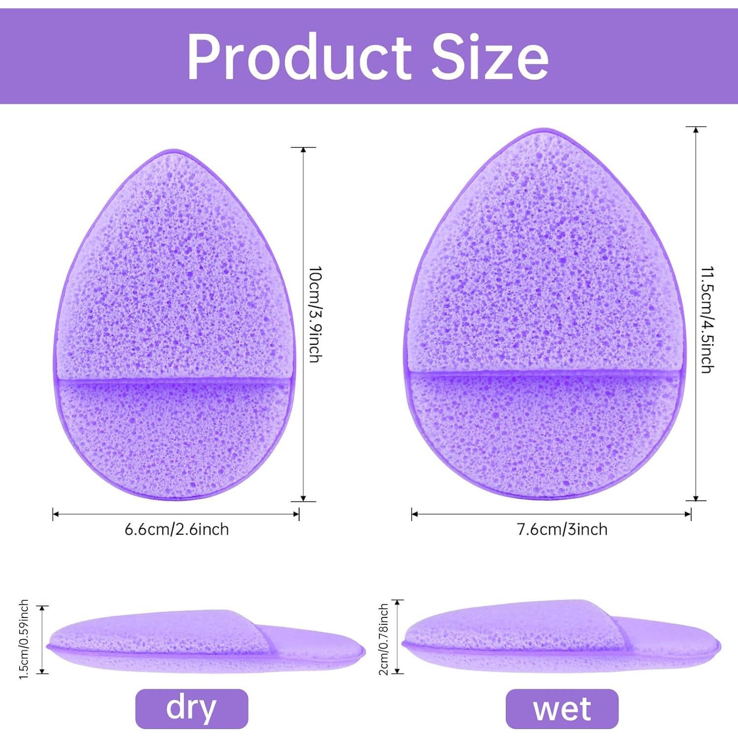 Juego de 6 Esponjas Faciales Linyumuxiang 6.6x10 cm Reutilizables
