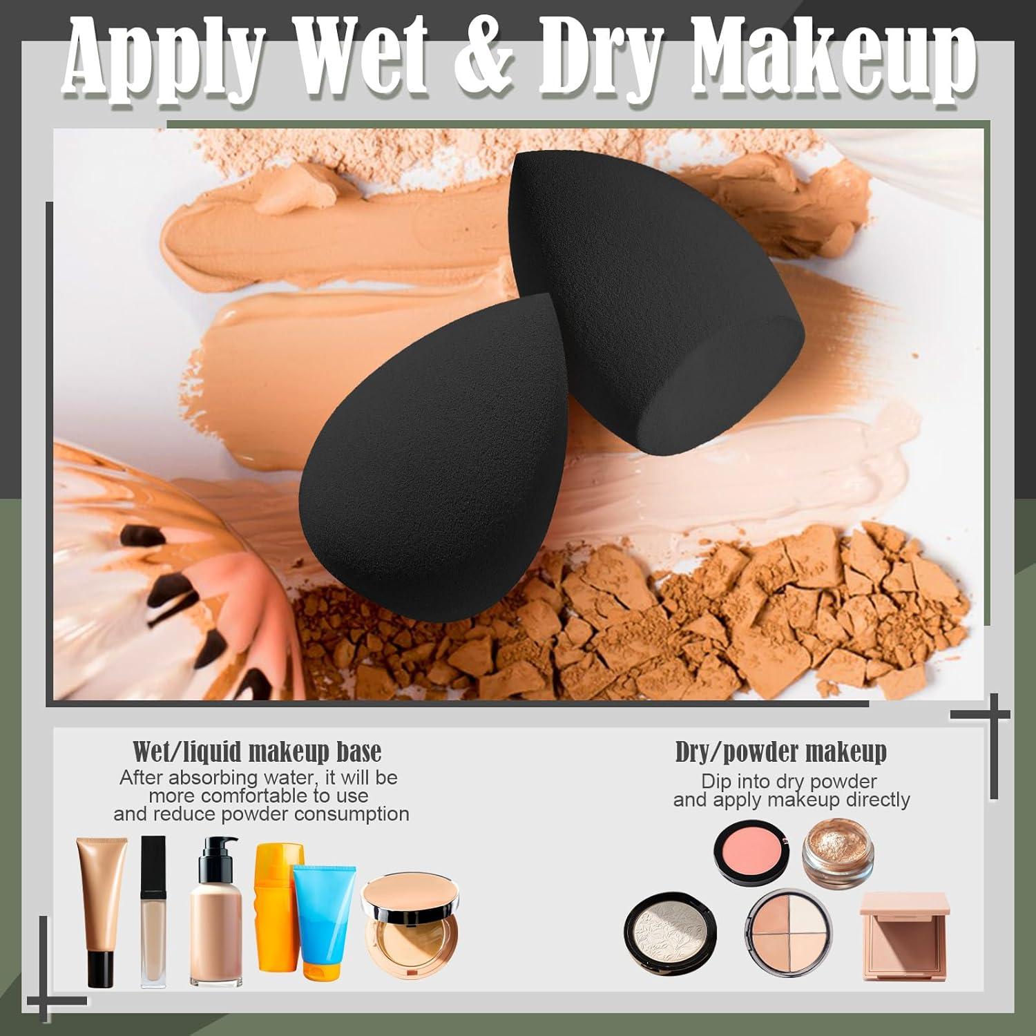 Juego de 17 Esponjas de Maquillaje Auroray - Negro