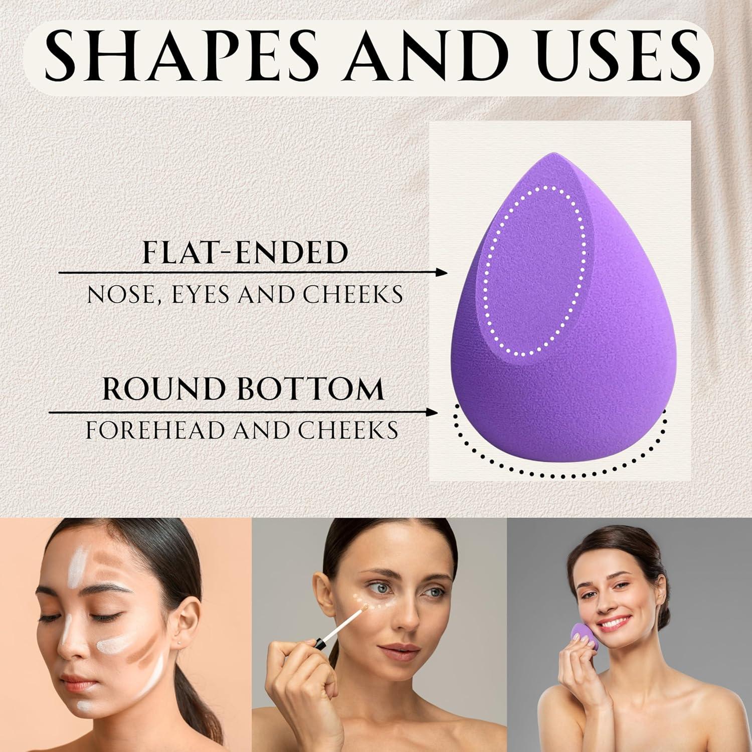 Esponjas de Maquillaje 2 ORCHIDS - Sin Látex, 4 Piezas