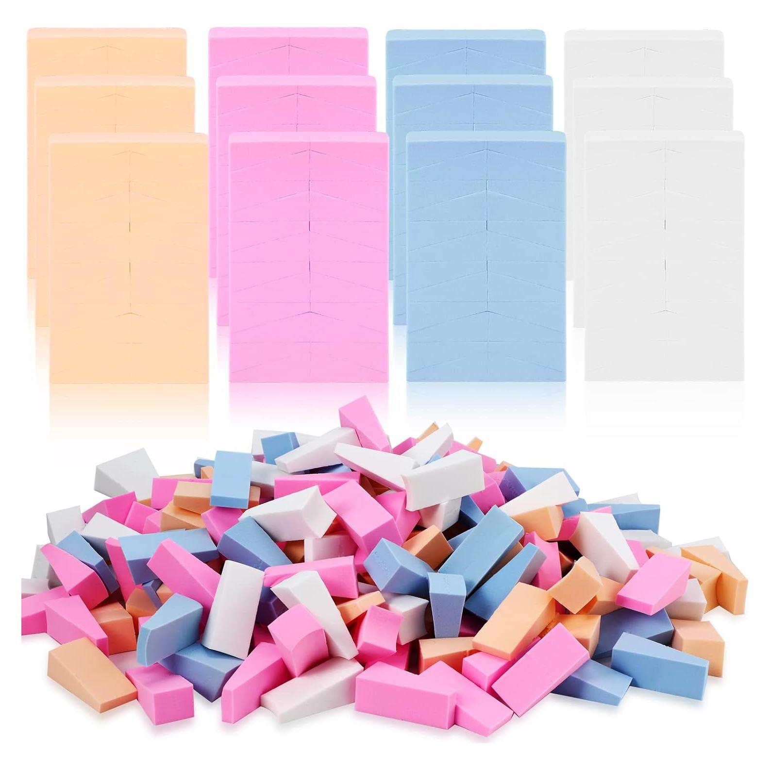 480 Esponjas de Maquillaje Lounsweer en Forma de Cuña - 4 Colores