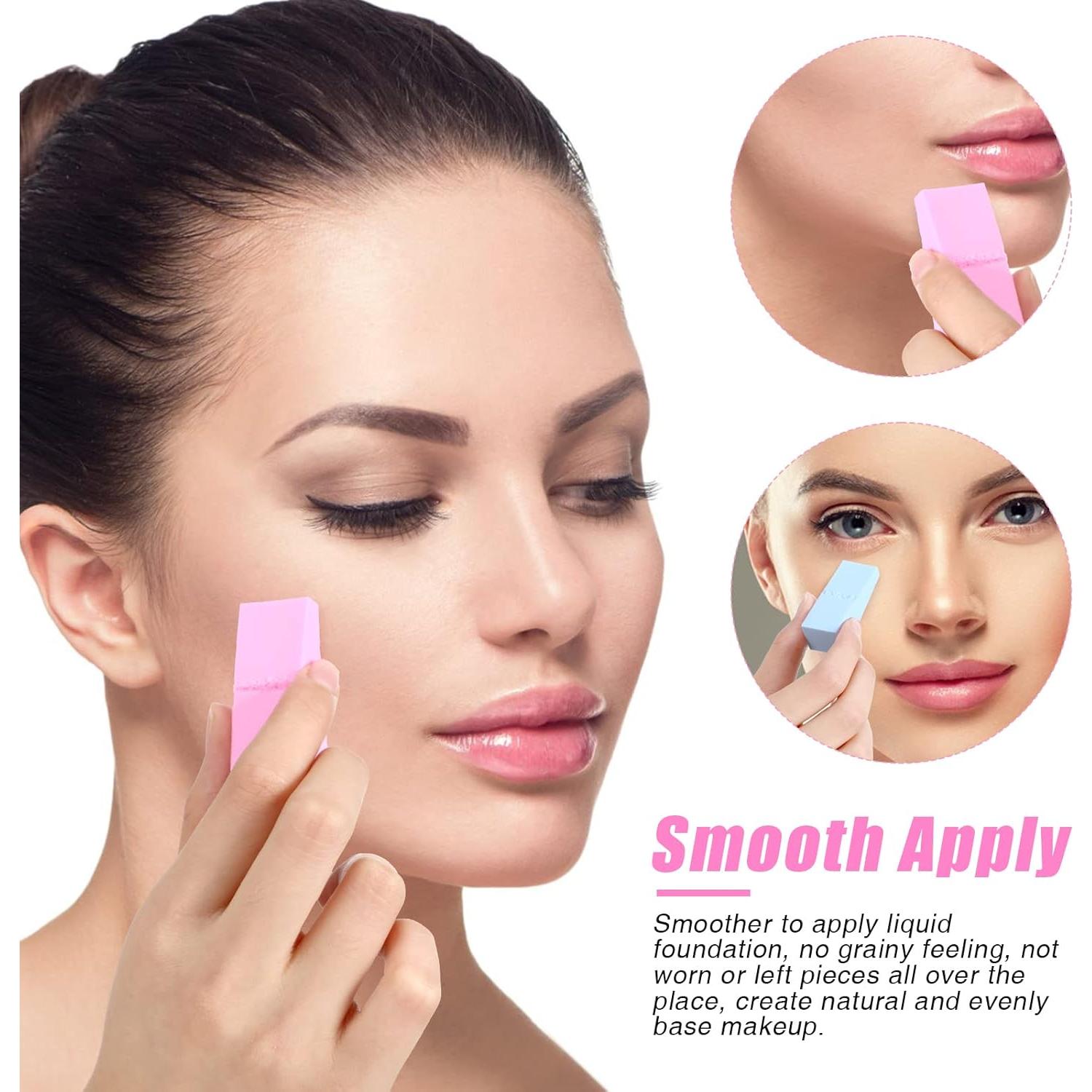 480 Esponjas de Maquillaje Lounsweer en Forma de Cuña - 4 Colores