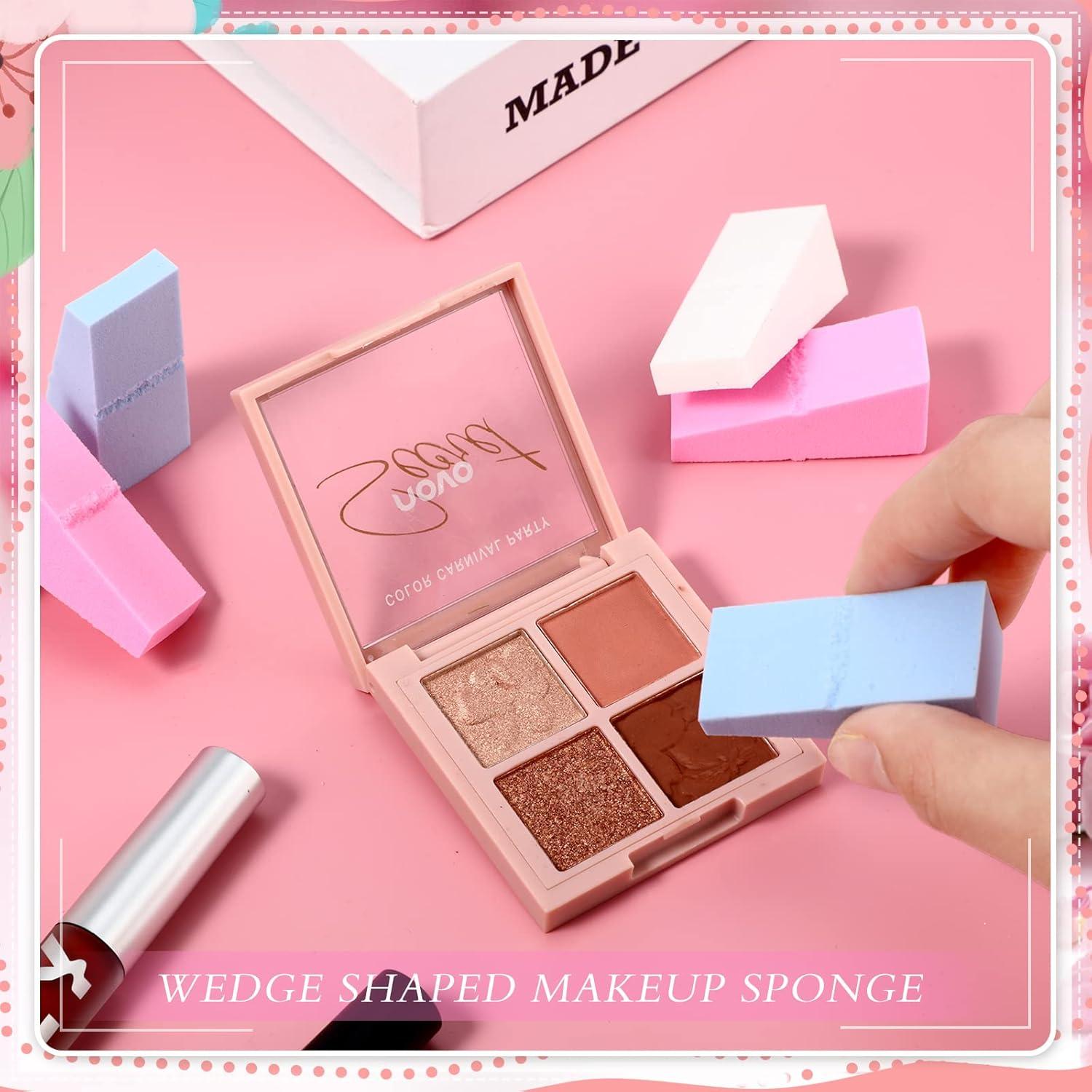 480 Esponjas de Maquillaje Lounsweer en Forma de Cuña - 4 Colores