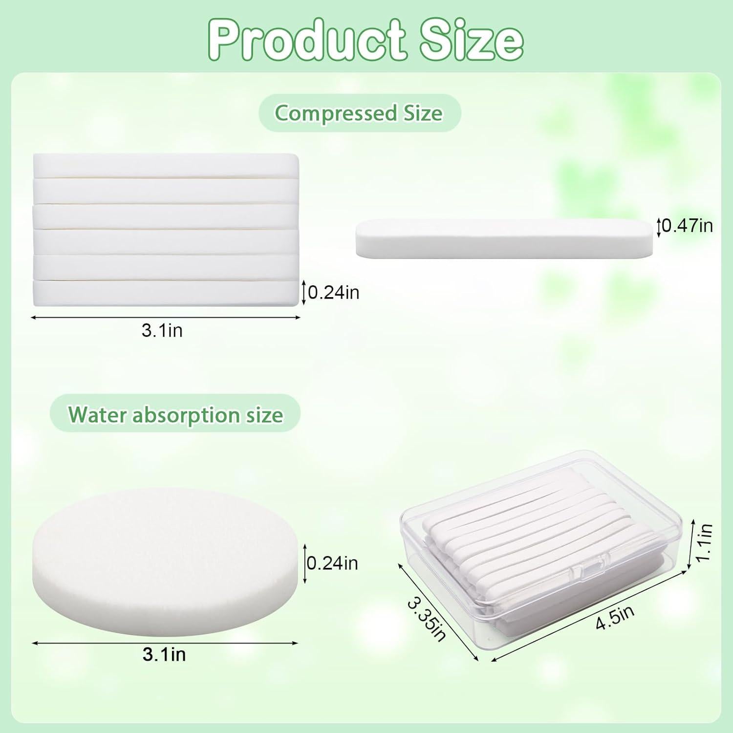 Paquete 360 Esponjas Faciales Comprimidas Luxiv - Multiusos