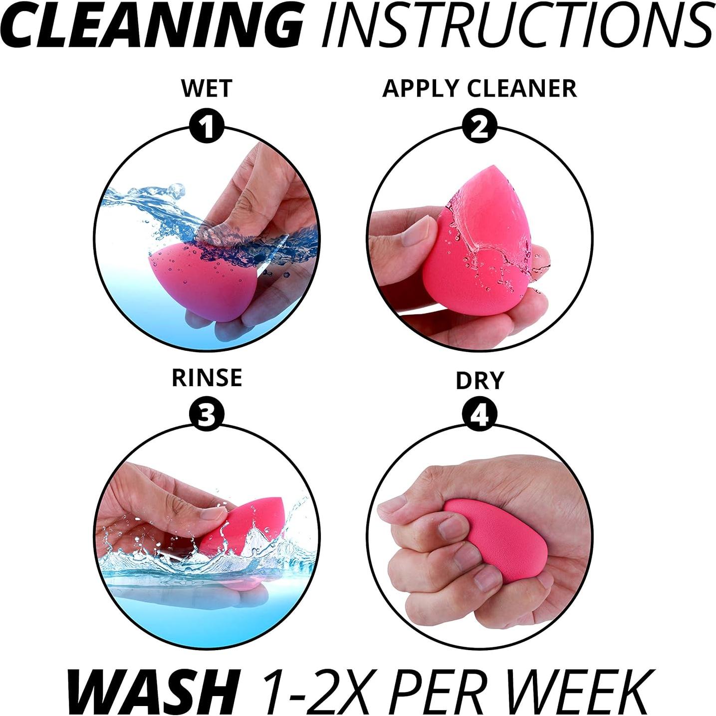 Conjunto de Esponjas de Maquillaje IXO - Sin Látex, 5 Unidades