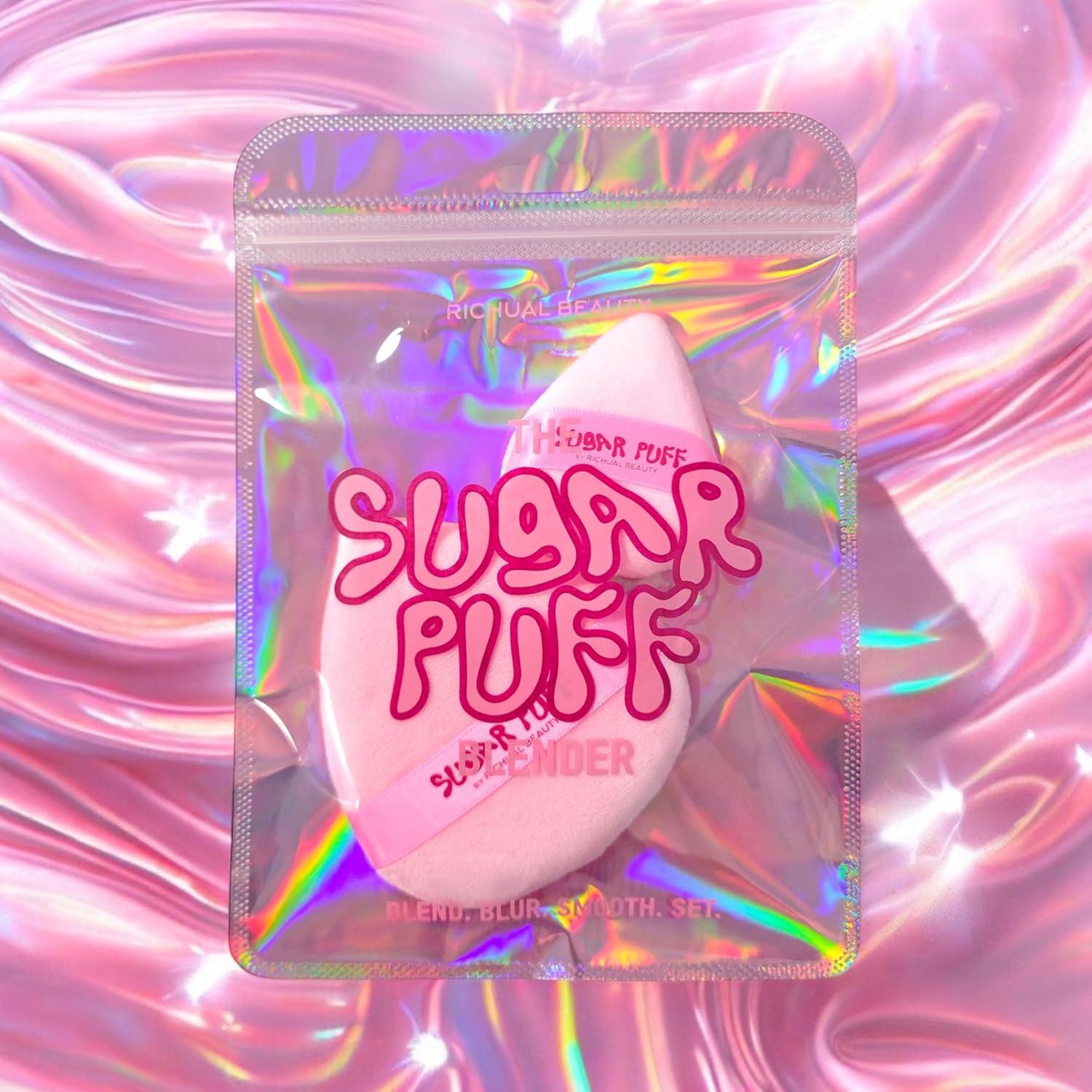 Set Puff de Polvo Triangular Grande y Mini Richual Beauty