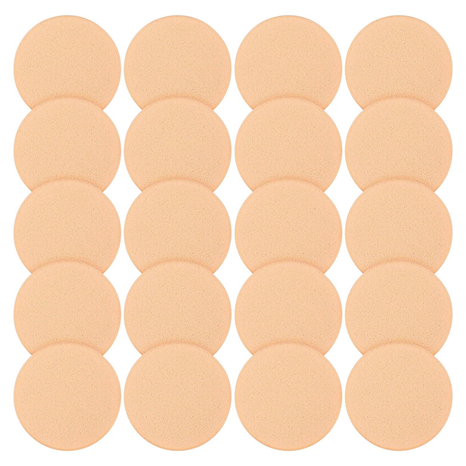 20 Esponjas de Maquillaje Beige Bremorou para Base Líquida