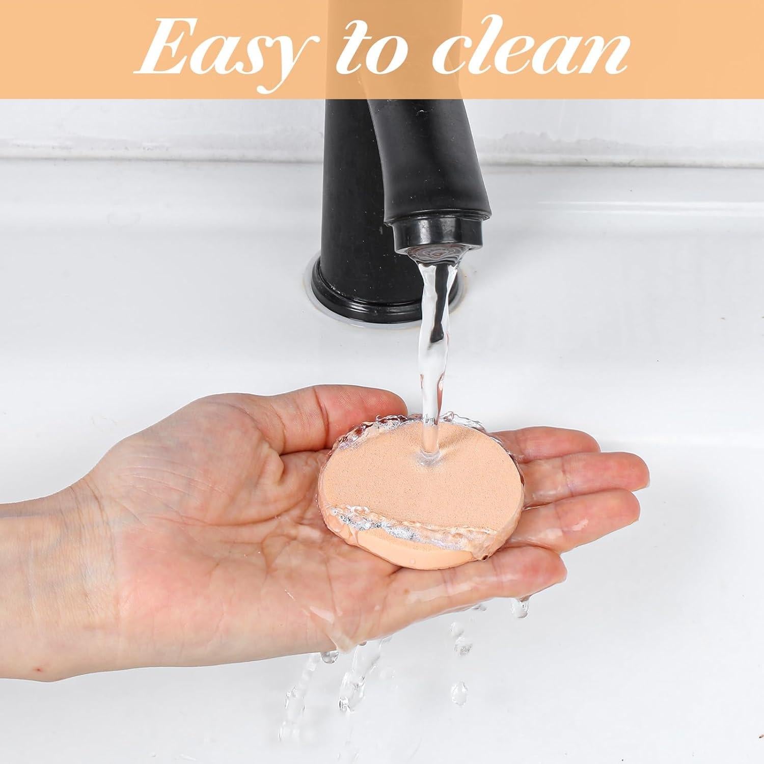 20 Esponjas de Maquillaje Beige Bremorou para Base Líquida