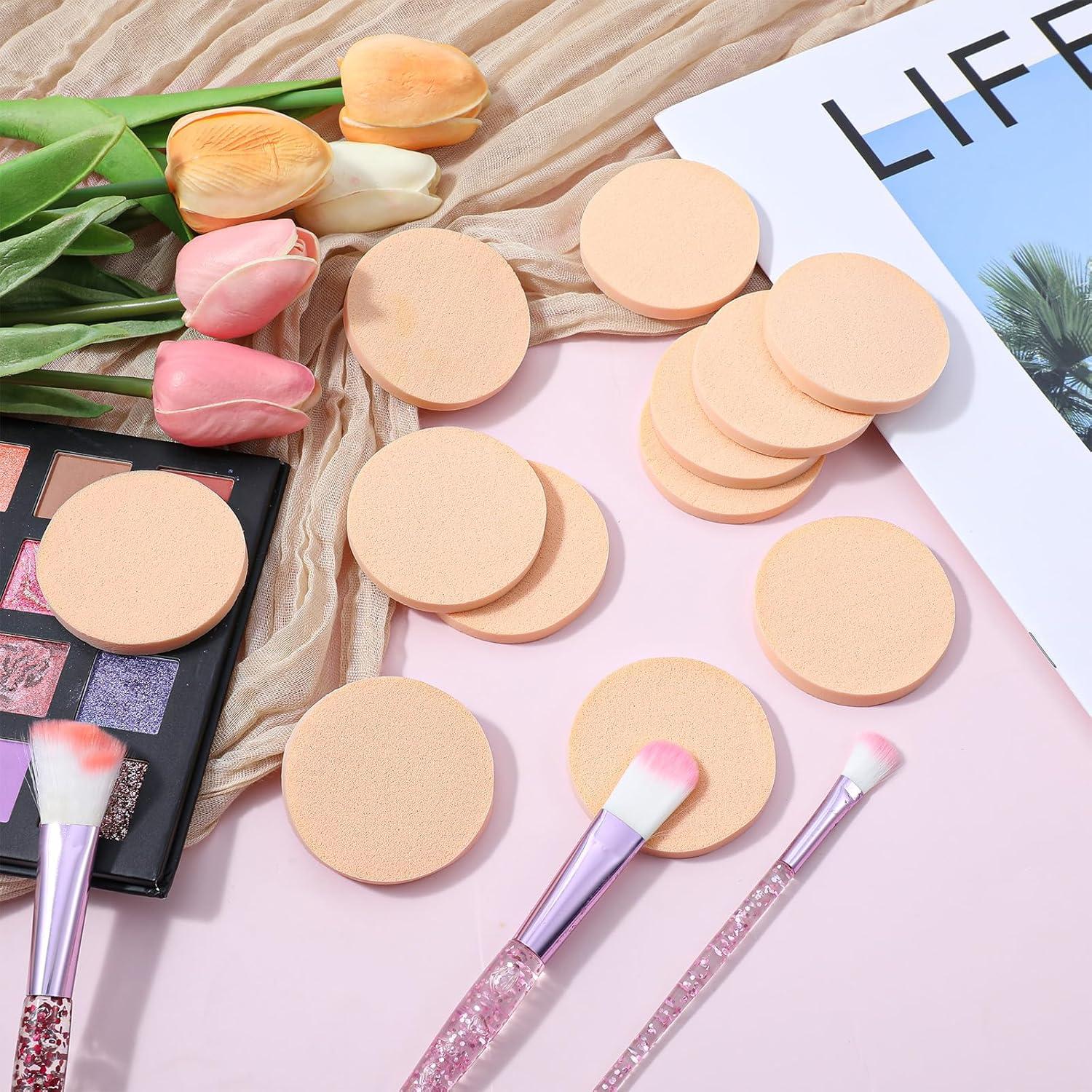 20 Esponjas de Maquillaje Beige Bremorou para Base Líquida