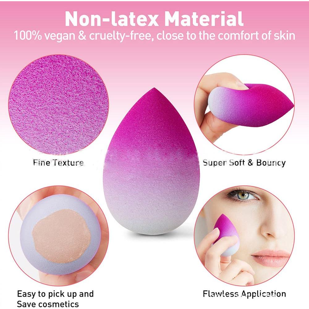 Set de 10 Esponjas de Maquillaje SDJINYU - Suaves y Reutilizables