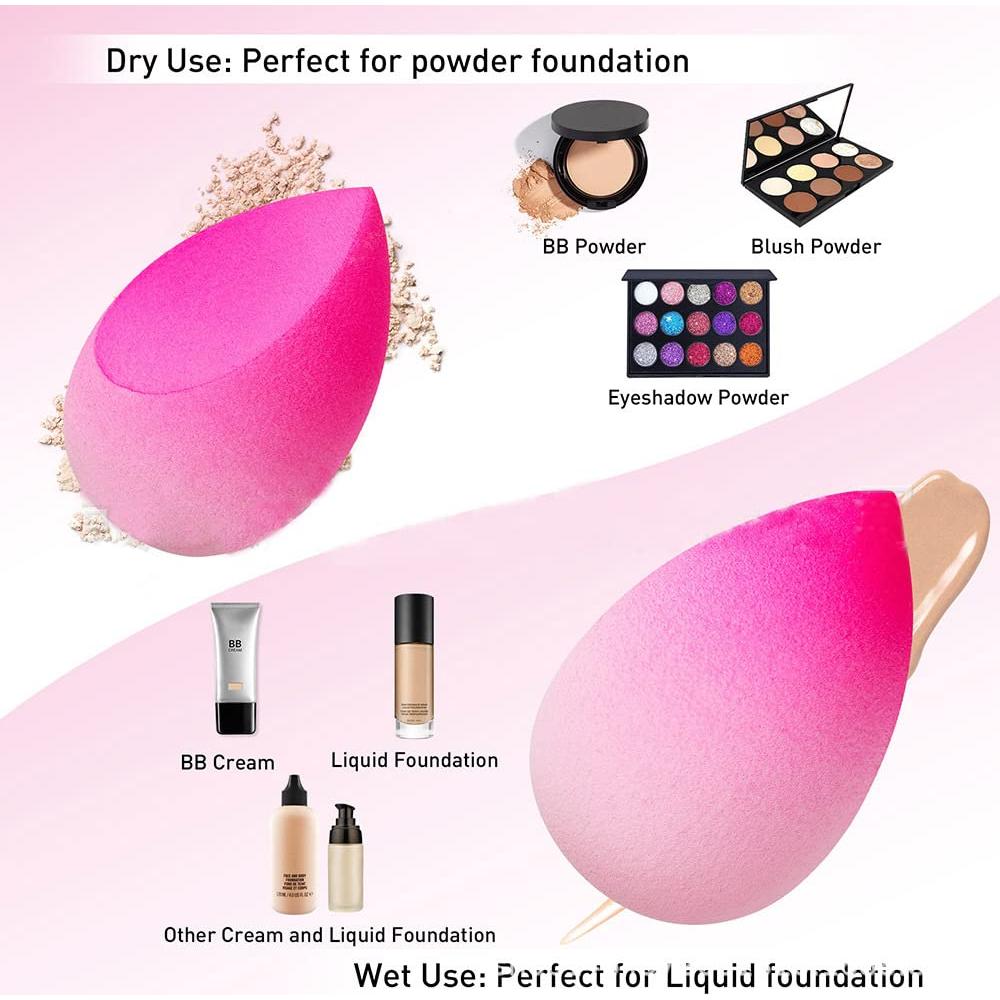 Set de 10 Esponjas de Maquillaje SDJINYU - Suaves y Reutilizables