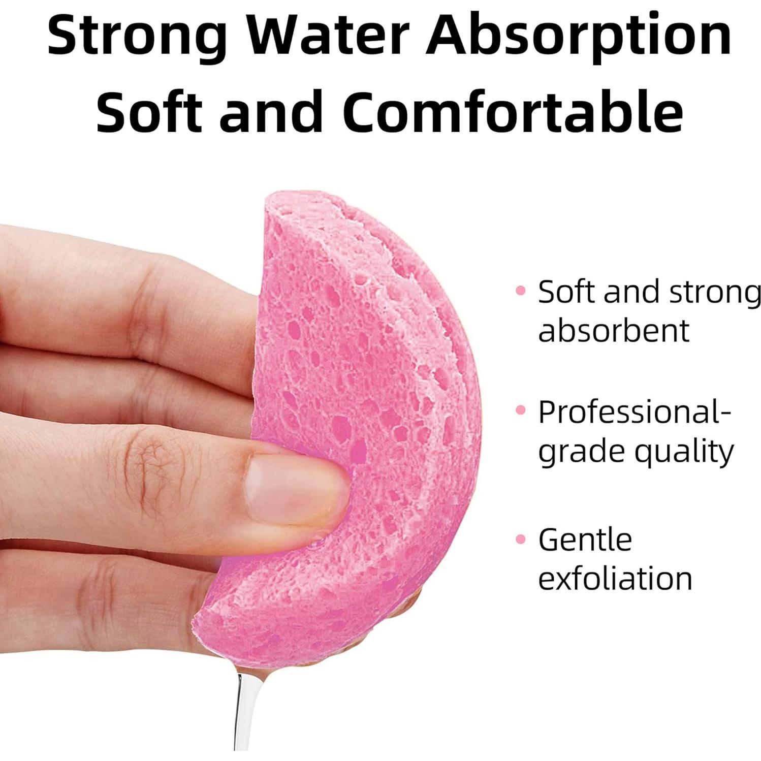 Esponjas Faciales Comprimidas Kickleen 50 Unidades Rosa