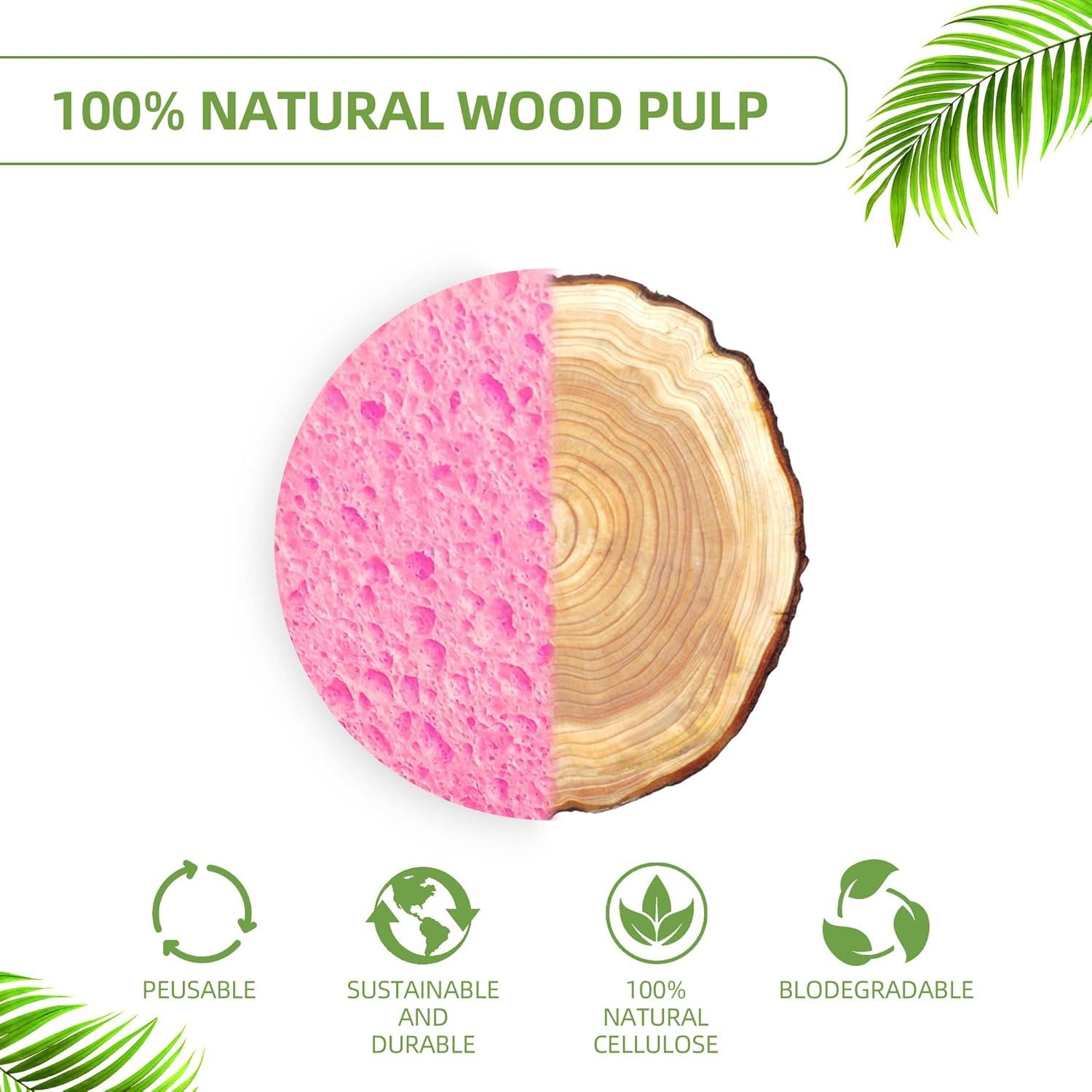 Esponjas Faciales Comprimidas Kickleen 50 Unidades Rosa