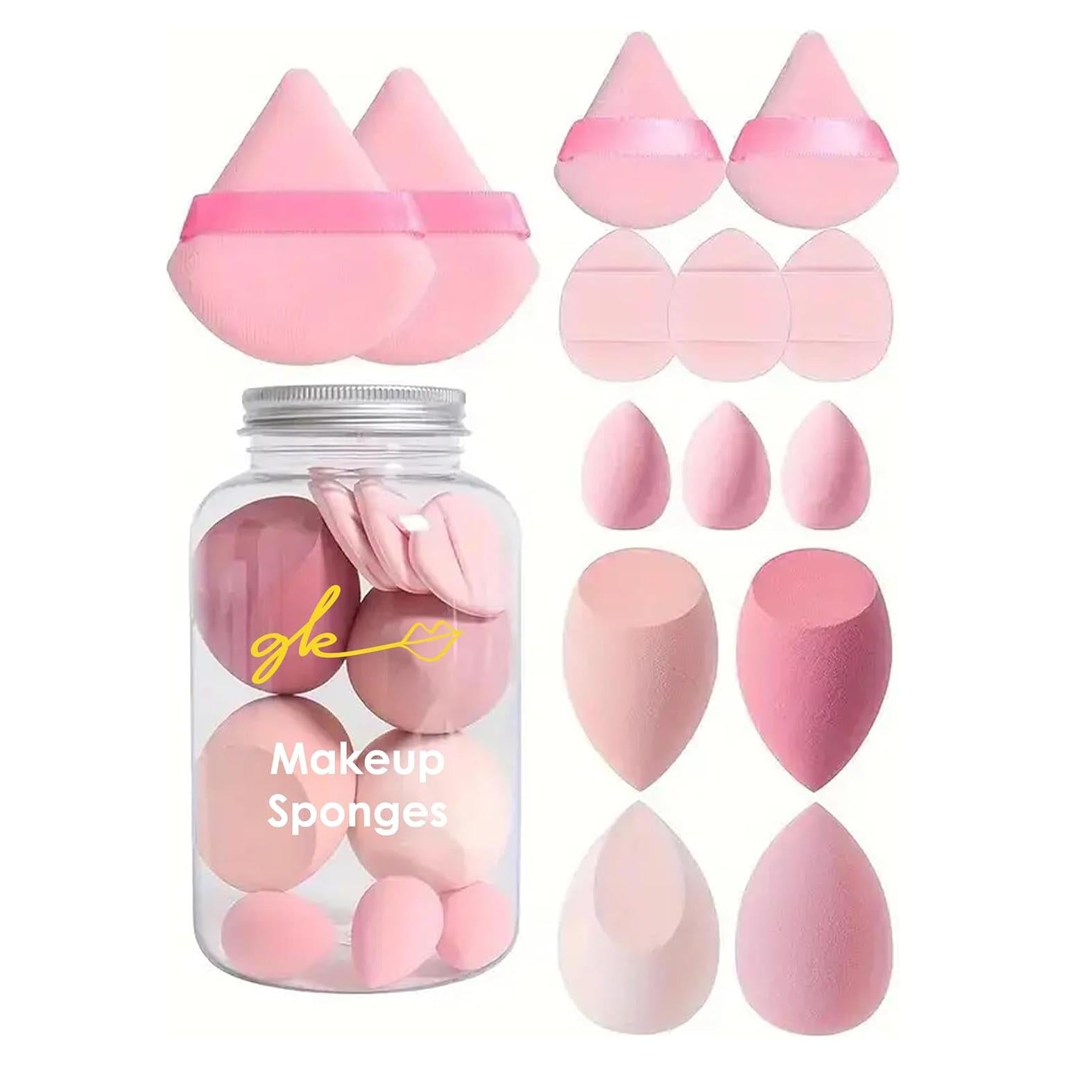 Juego de Aplicadores de Maquillaje 12 Piezas BEHA Life Tarro