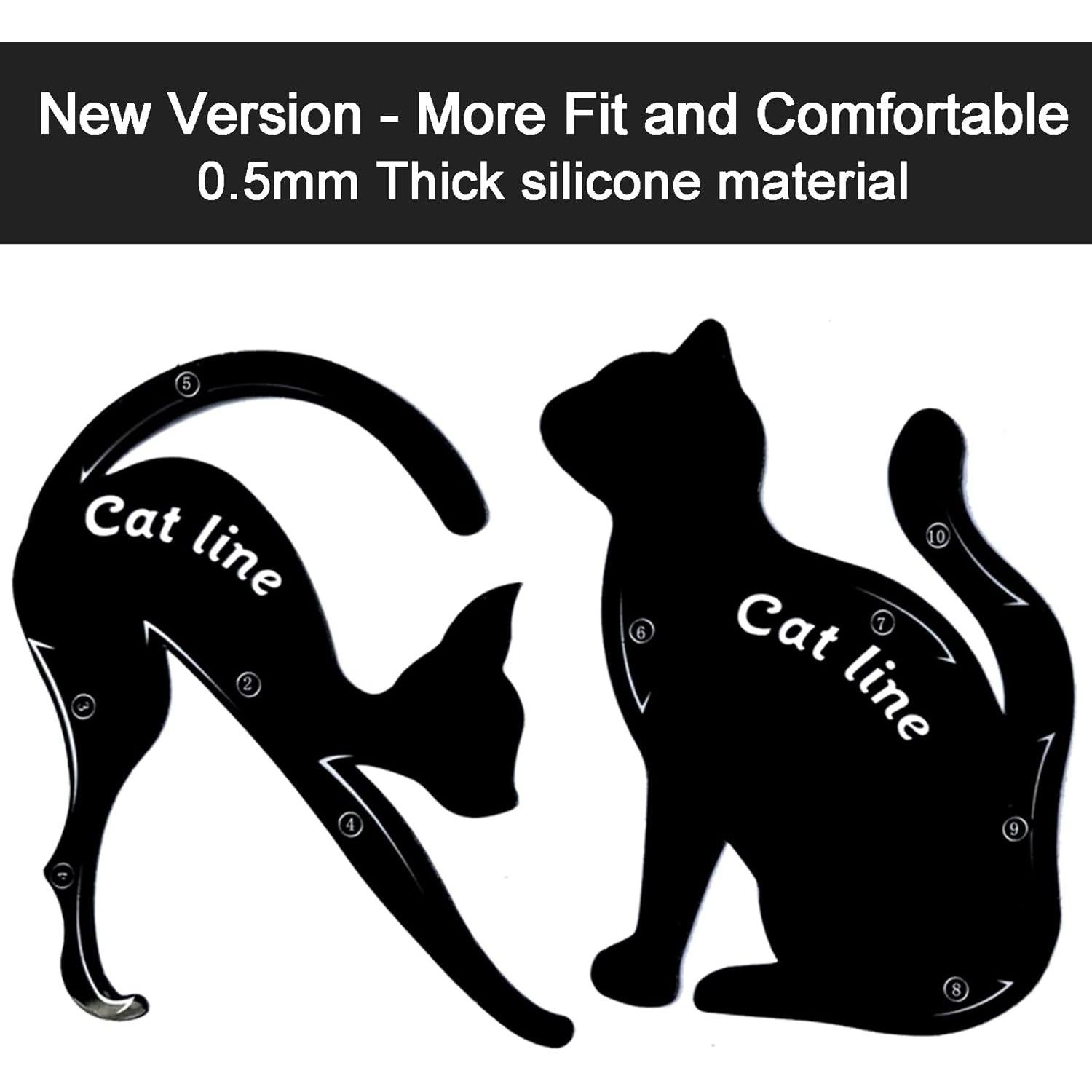 Plantillas de Eyeliner TailaiMei de Silicona Suave - 2 Piezas